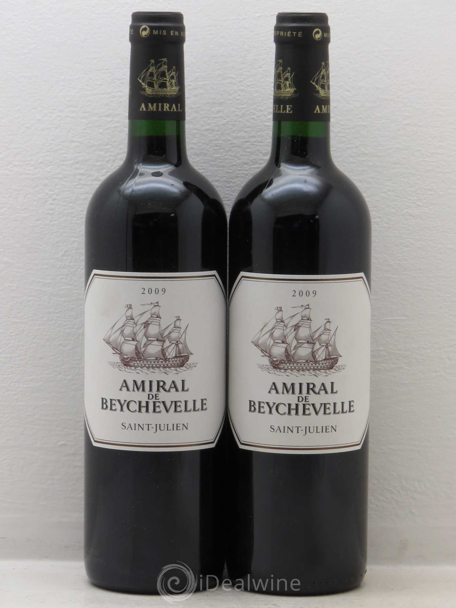 Amiral de Beychevelle Second Vin 2009 - Lot de 2 bouteilles - 0