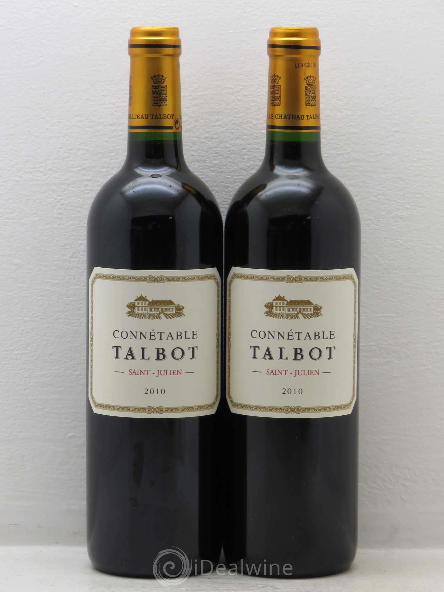 Connétable de Talbot Second Vin 2010 - Lot de 2 bouteilles - 0