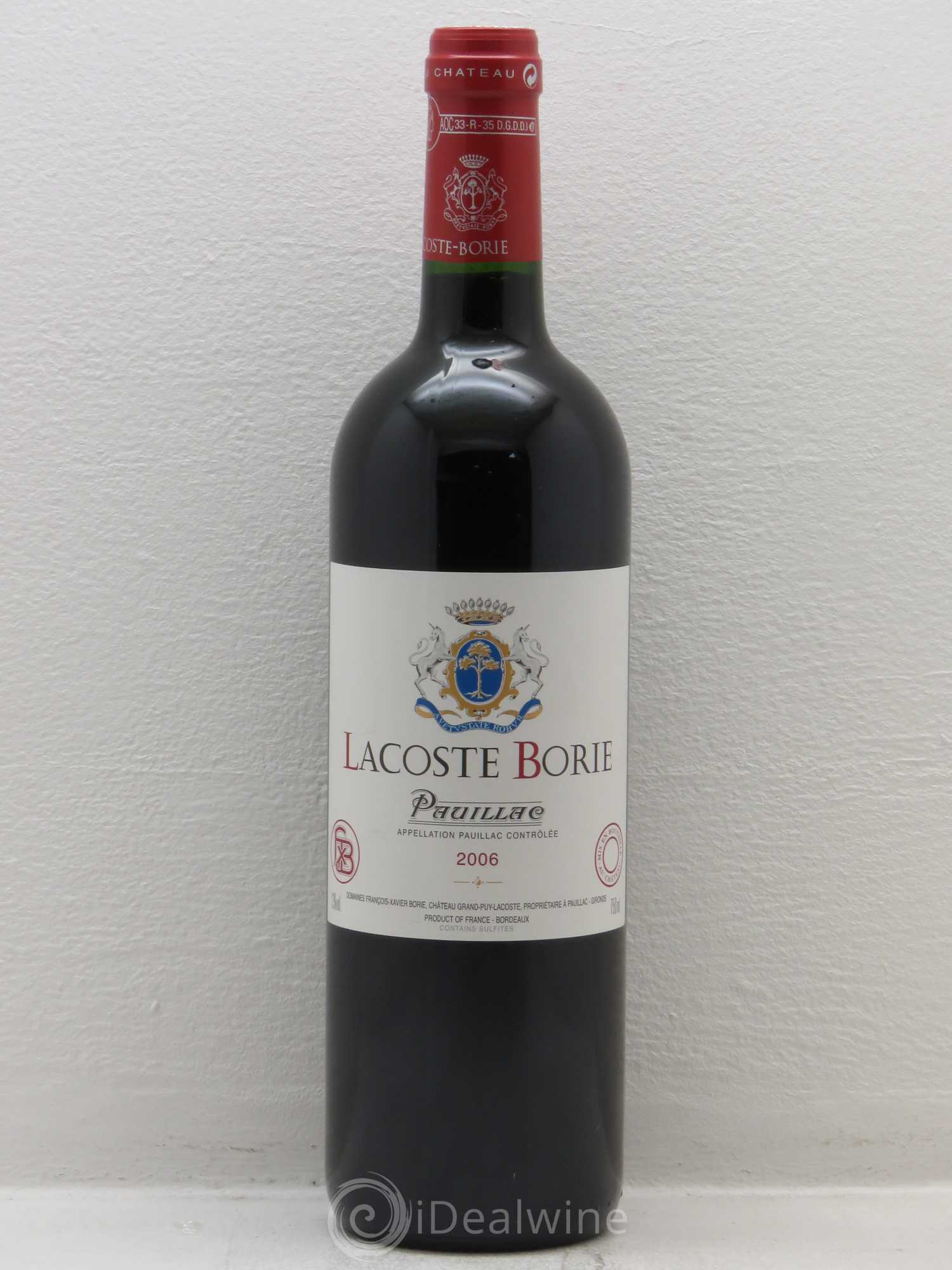 Lacoste Borie (sans prix de réserve) 2006 - Lot de 1 bouteille - 0