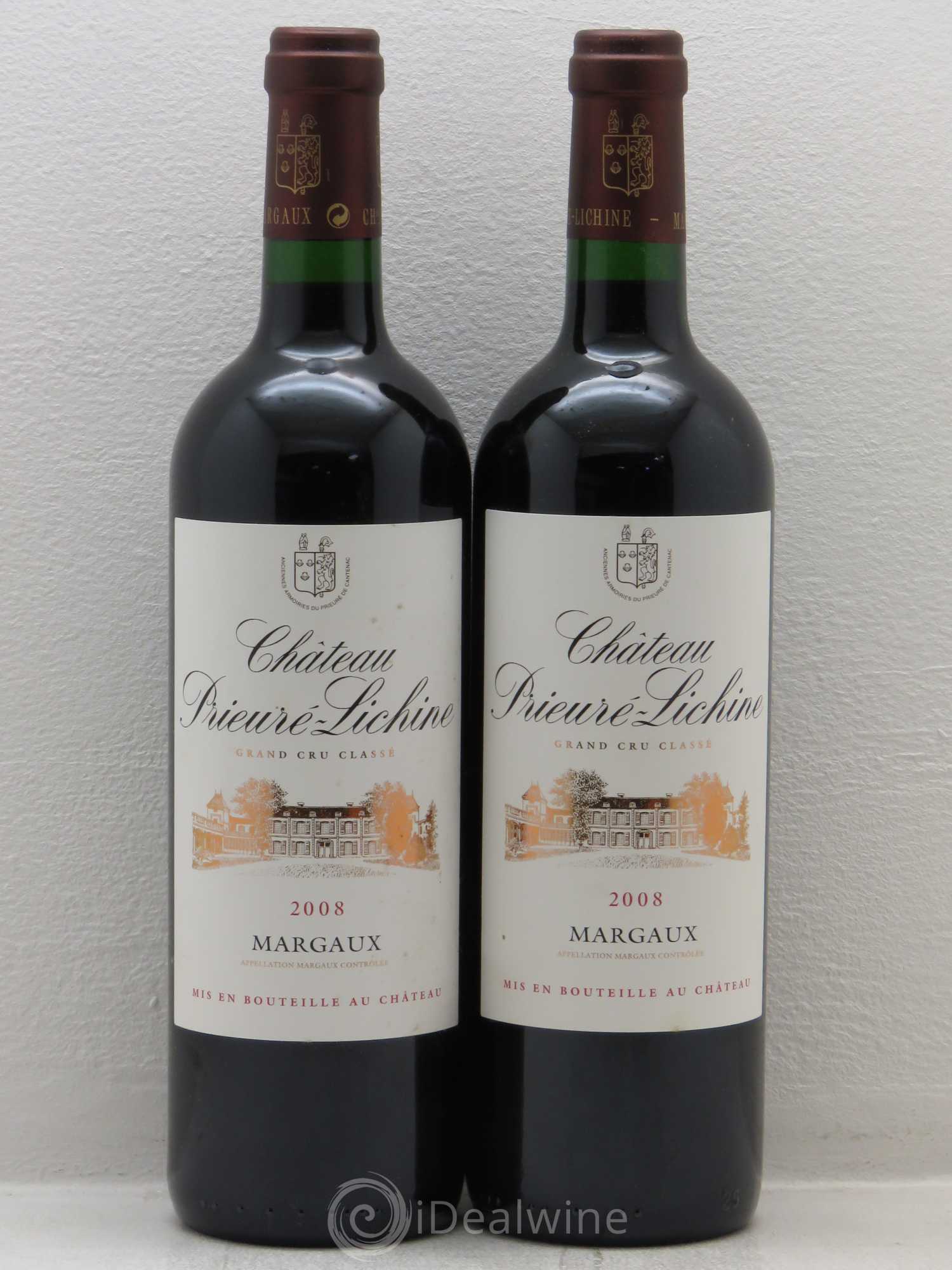 Château Prieuré Lichine 4ème Grand Cru Classé 2008 - Lot de 2 bouteilles - 0