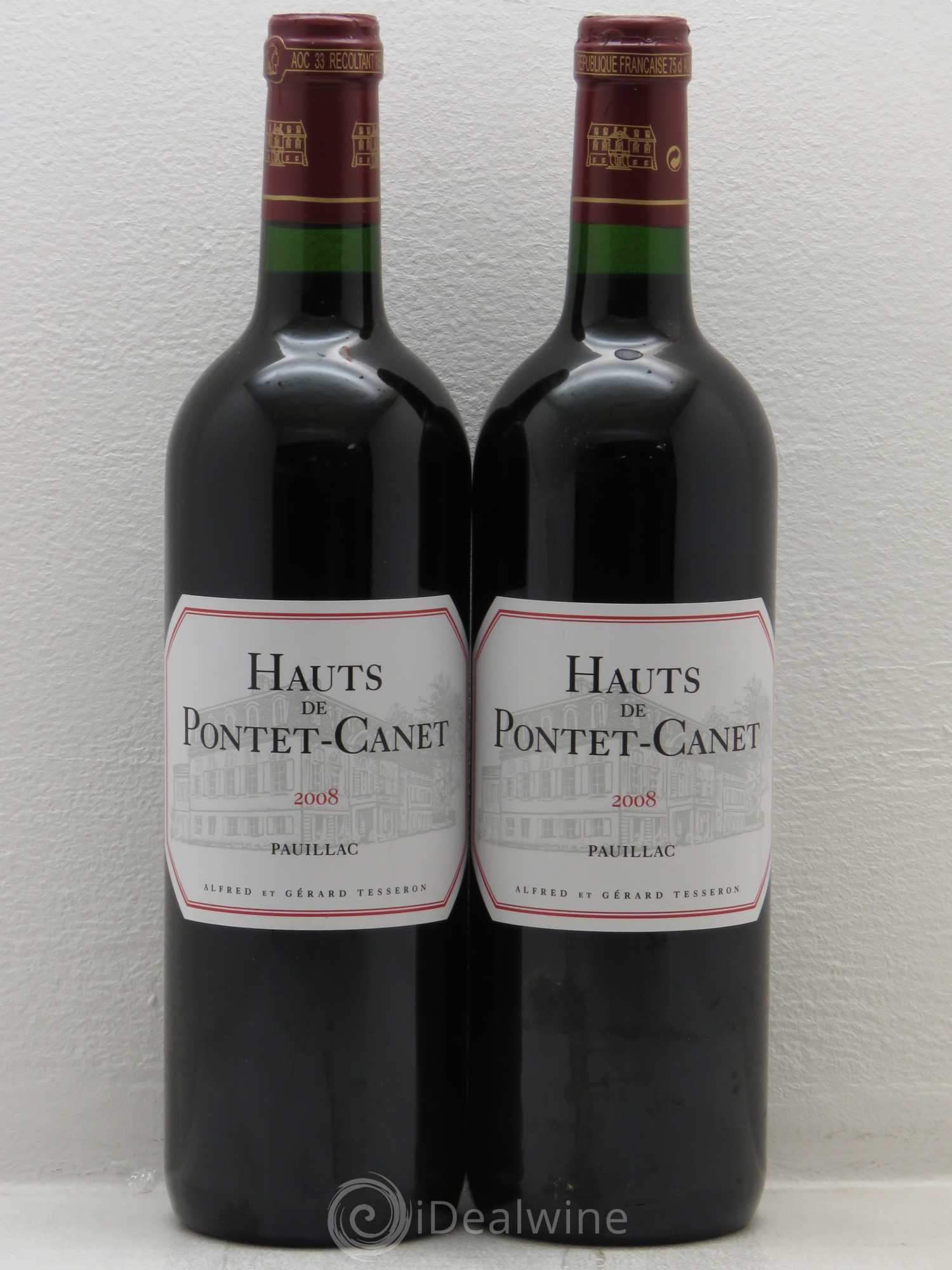 Les Hauts de Pontet-Canet Second Vin 2008 - Lot de 2 bouteilles - 0