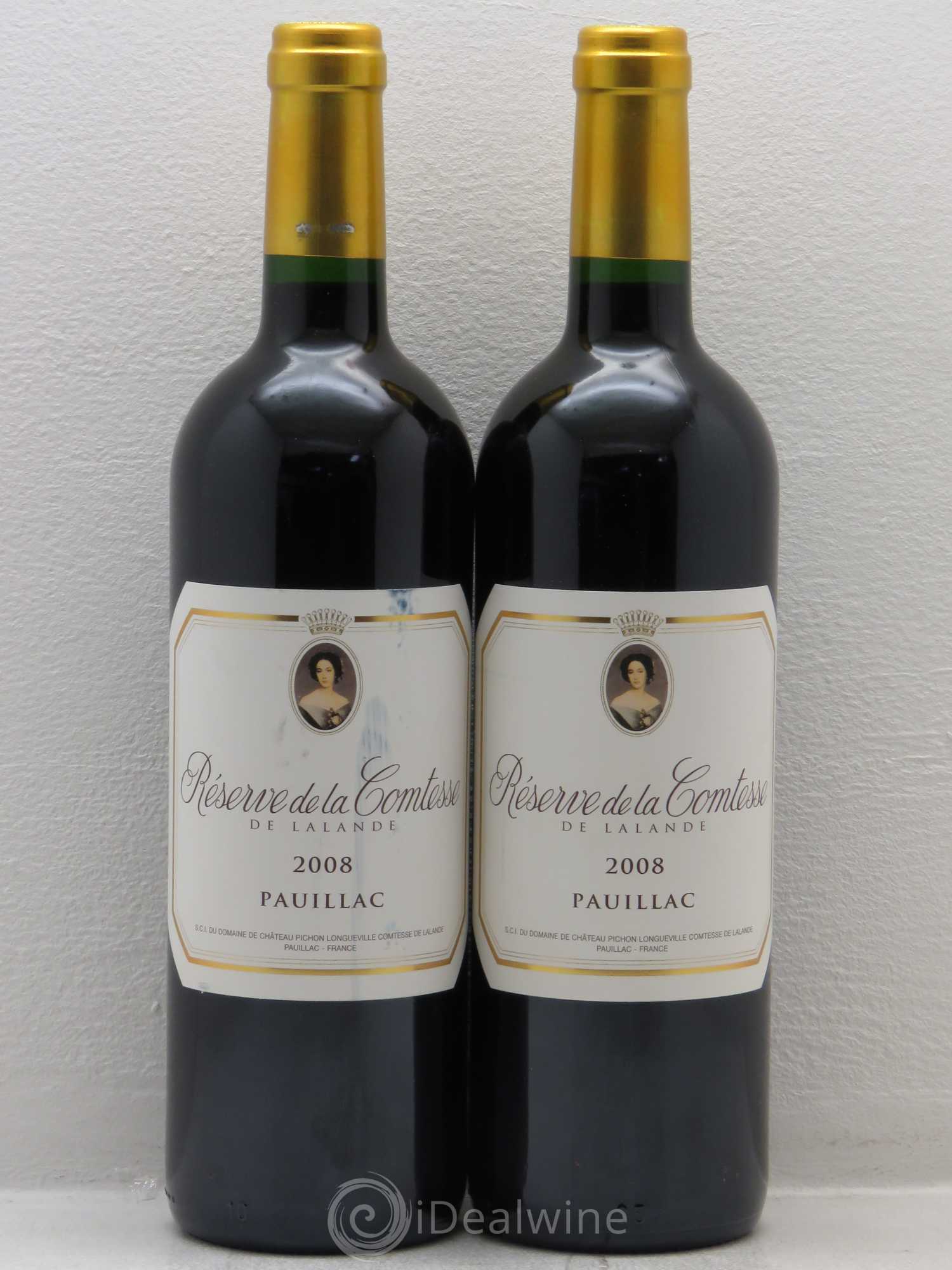 Réserve de la Comtesse Second Vin 2008 - Lot de 2 bouteilles - 0