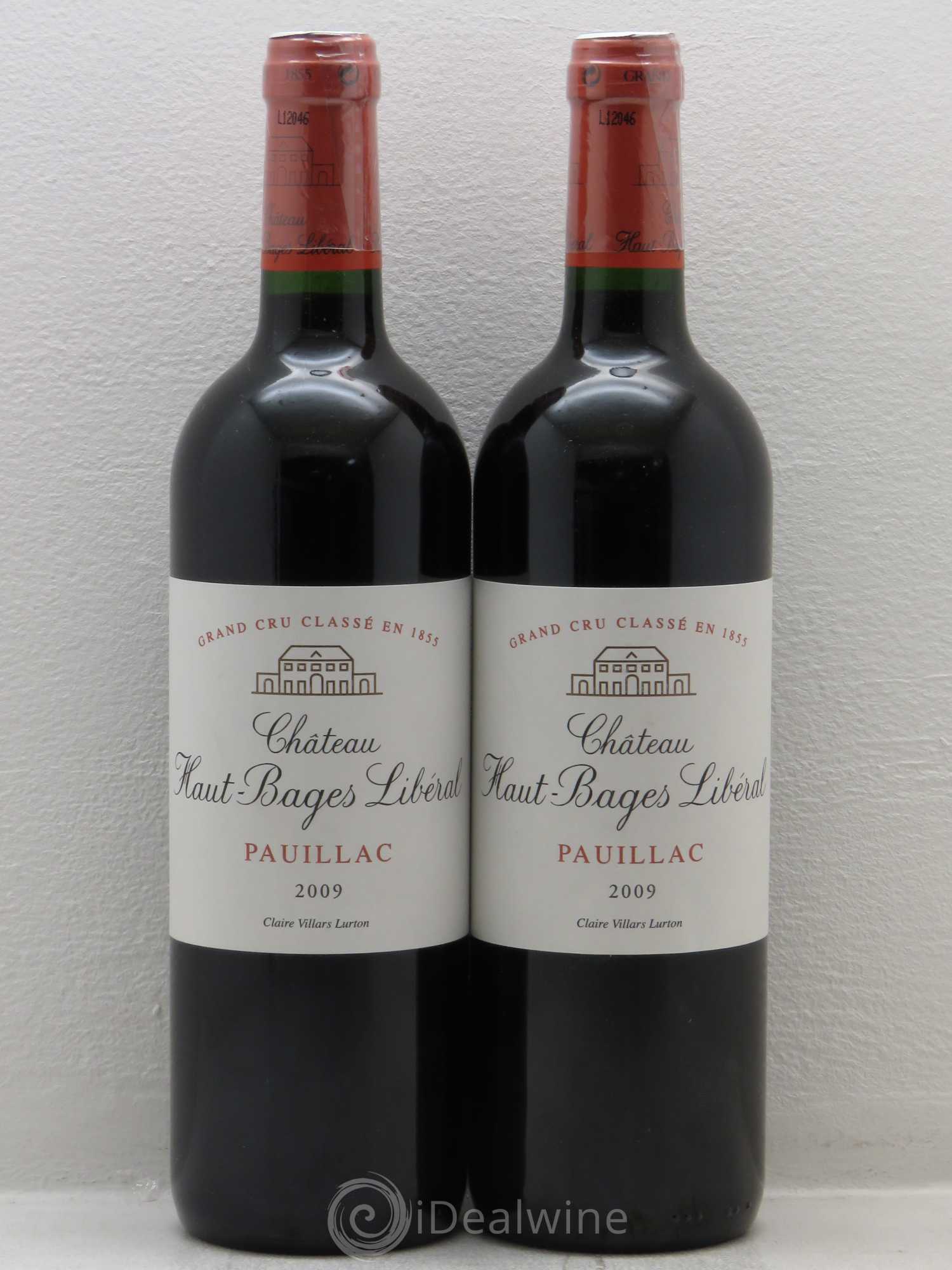 Château Haut Bages Libéral 5ème Grand Cru Classé 2009 - Lot de 2 bouteilles - 0
