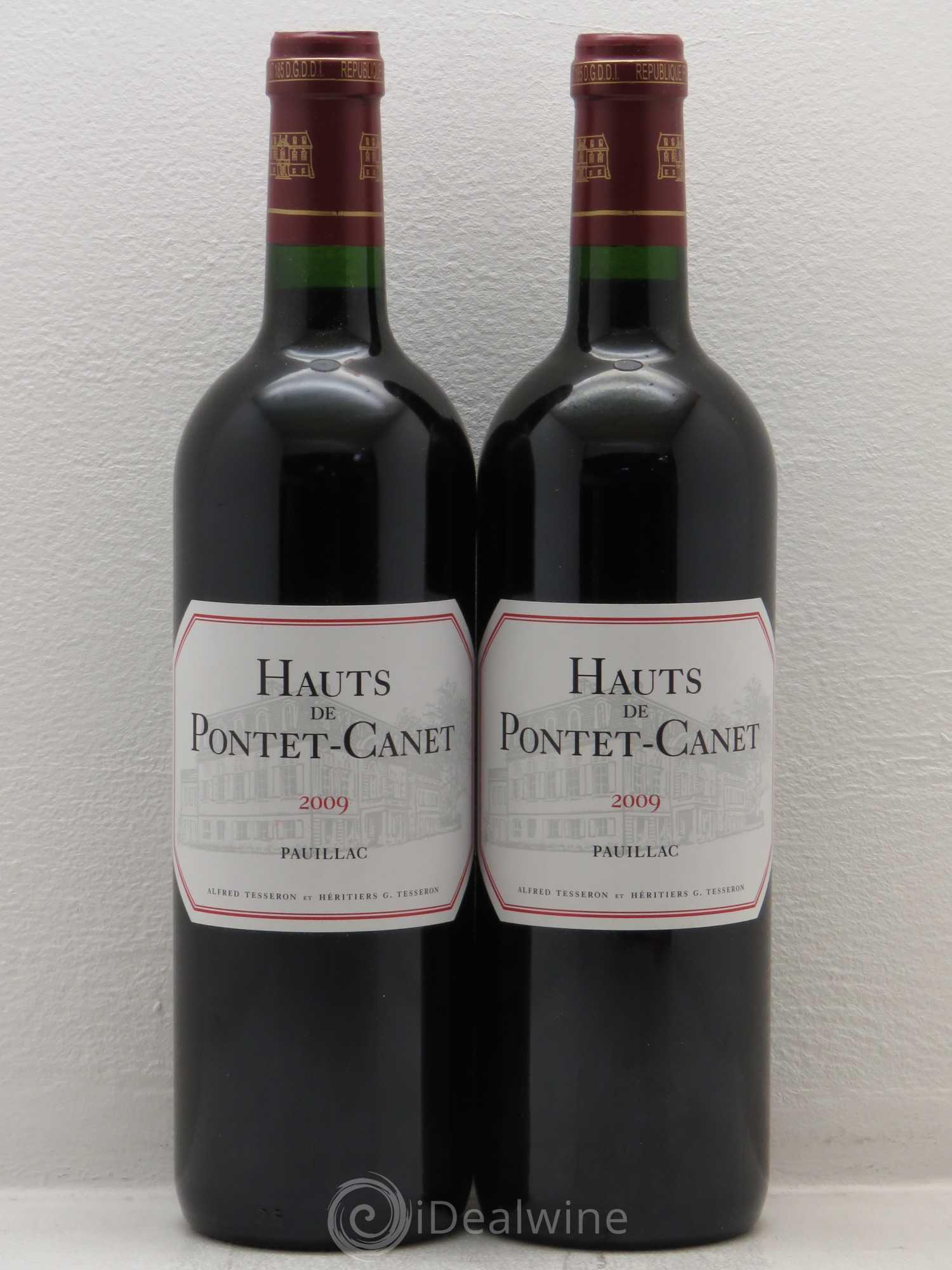 Les Hauts de Pontet-Canet Second Vin (sans prix de réserve) 2009 - Lot de 2 bouteilles - 0