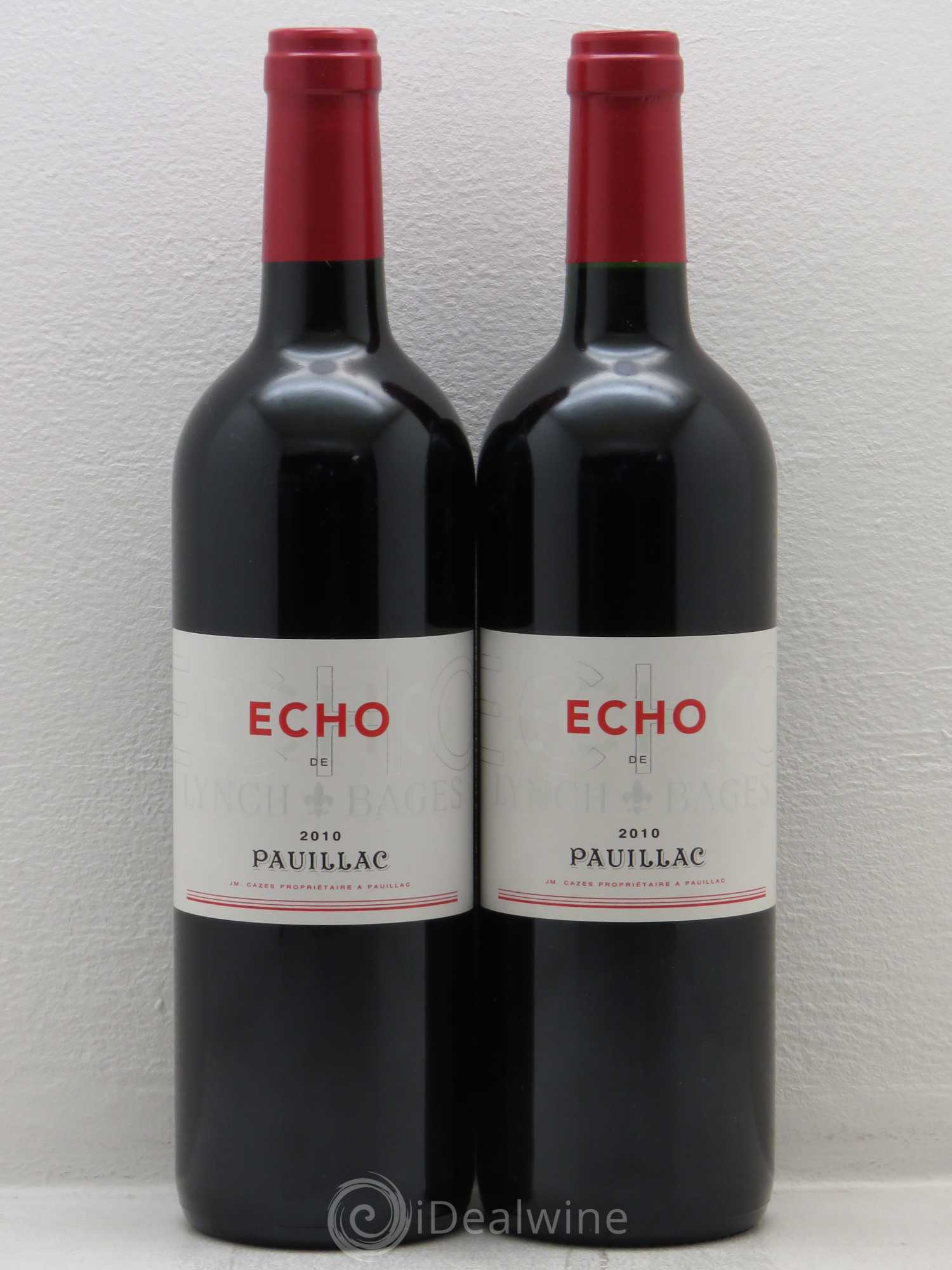 Echo de Lynch Bages Second Vin 2010 - Lot de 2 bouteilles - 0