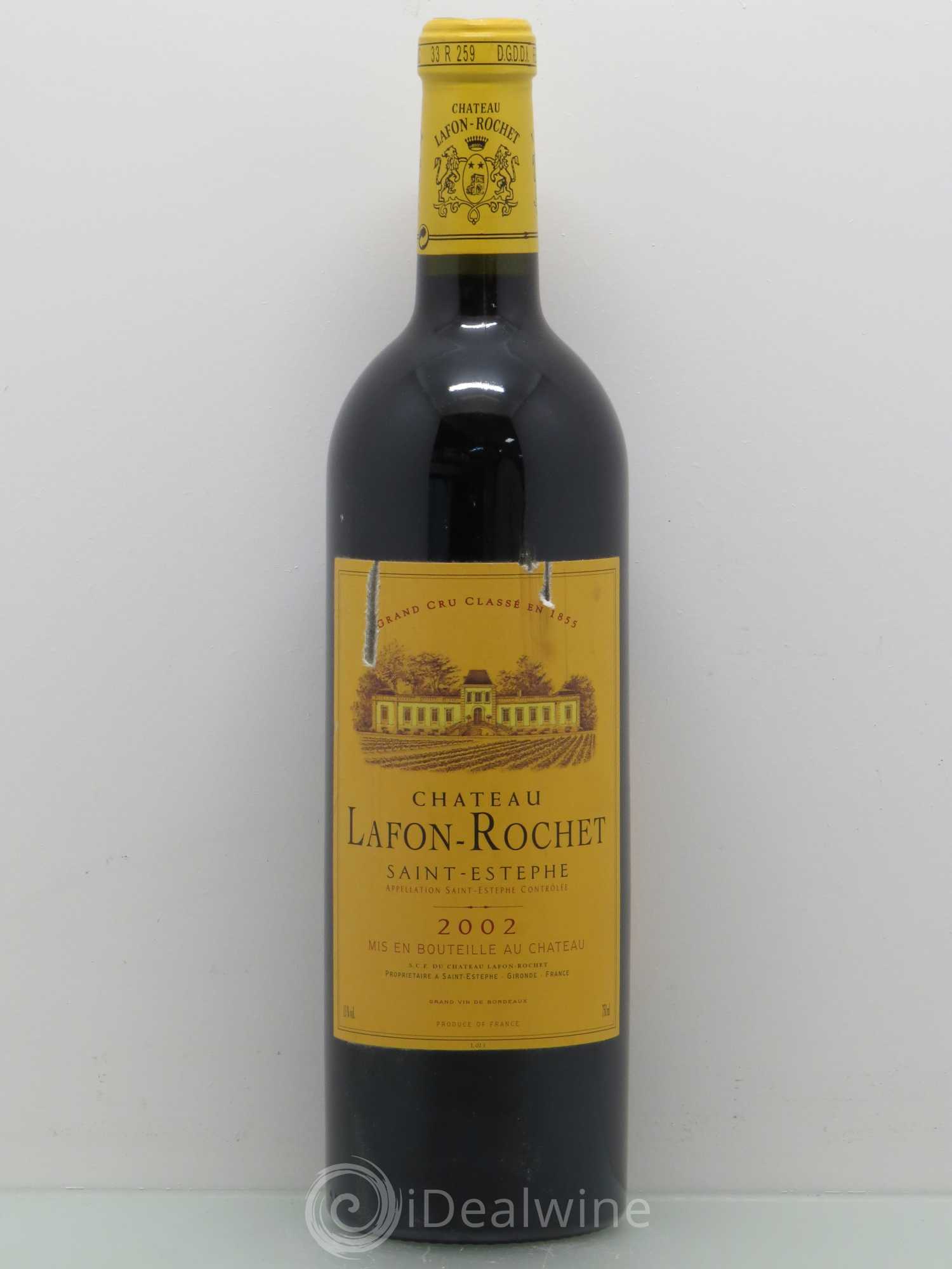 Château Lafon Rochet 4ème Grand Cru Classé 2002 - Lot de 1 bouteille - 0