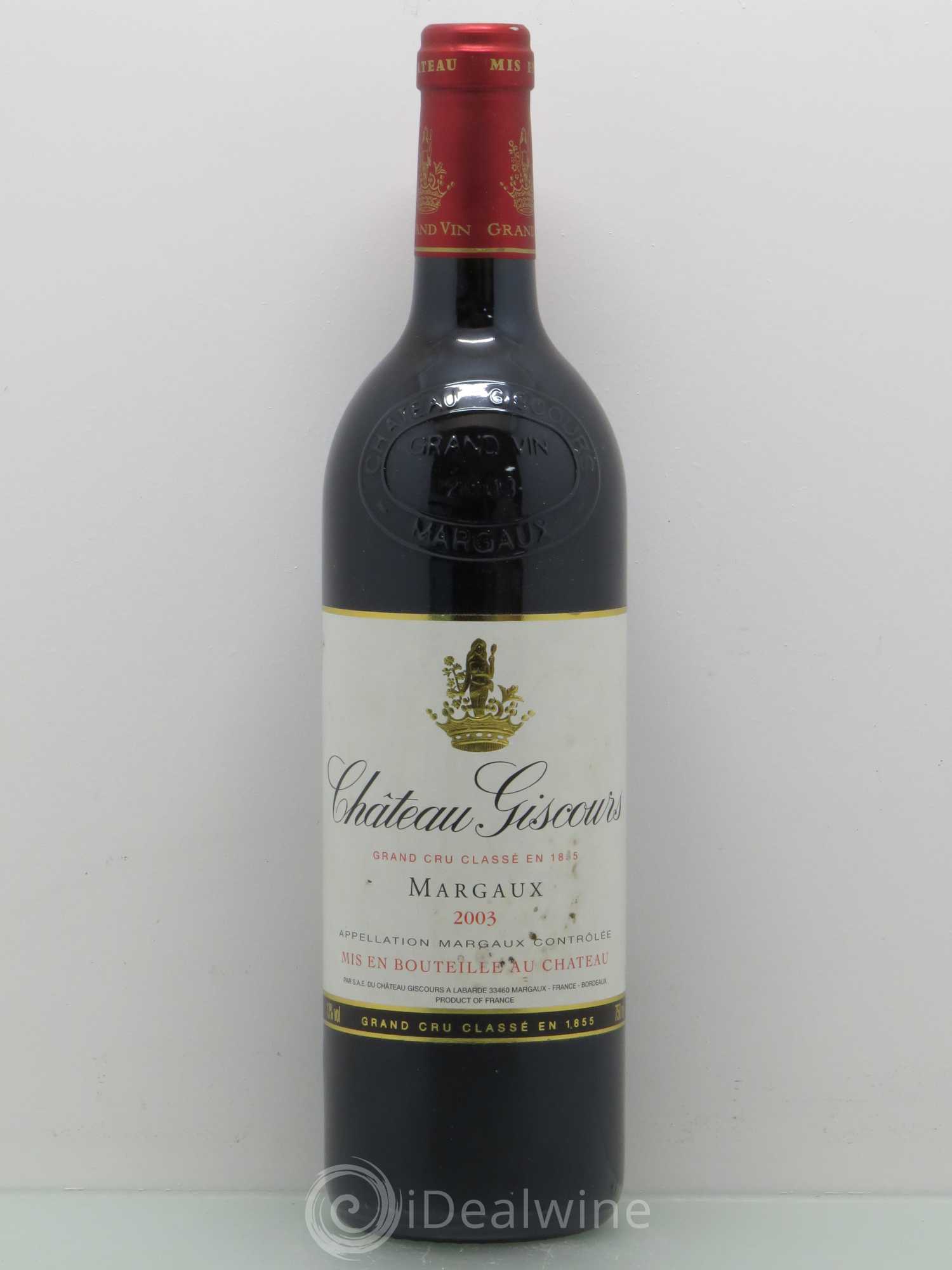 Château Giscours 3ème Grand Cru Classé 2003 - Lot de 1 bouteille - 0