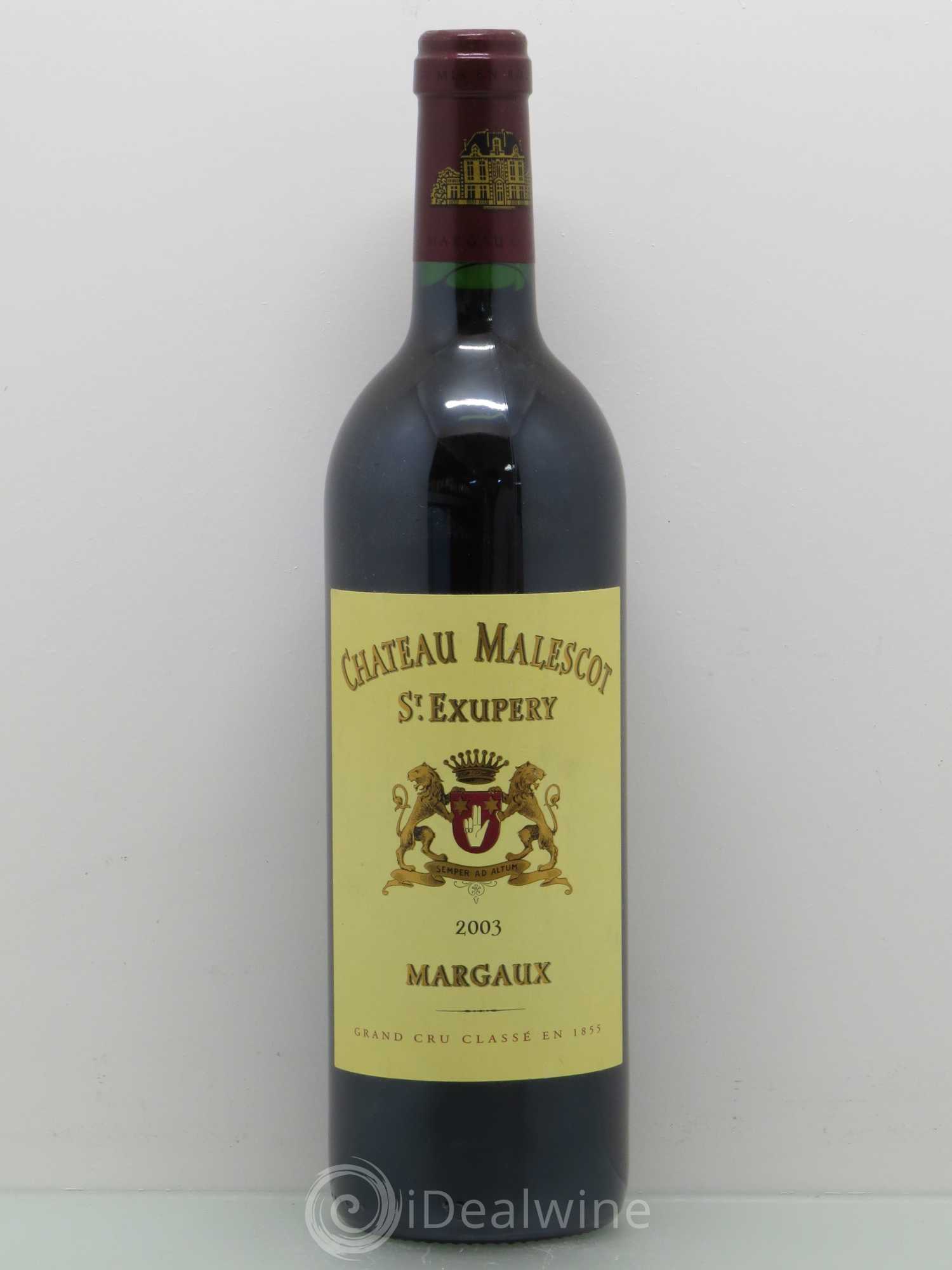 Château Malescot Saint-Exupéry 3ème Grand Cru Classé 2003 - Lot de 1 bouteille - 0