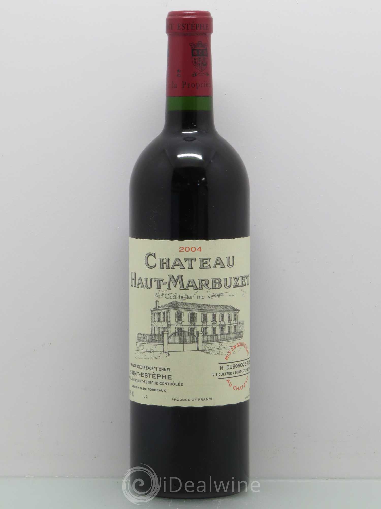 Château Haut Marbuzet 2004 - Lot de 1 bouteille - 0
