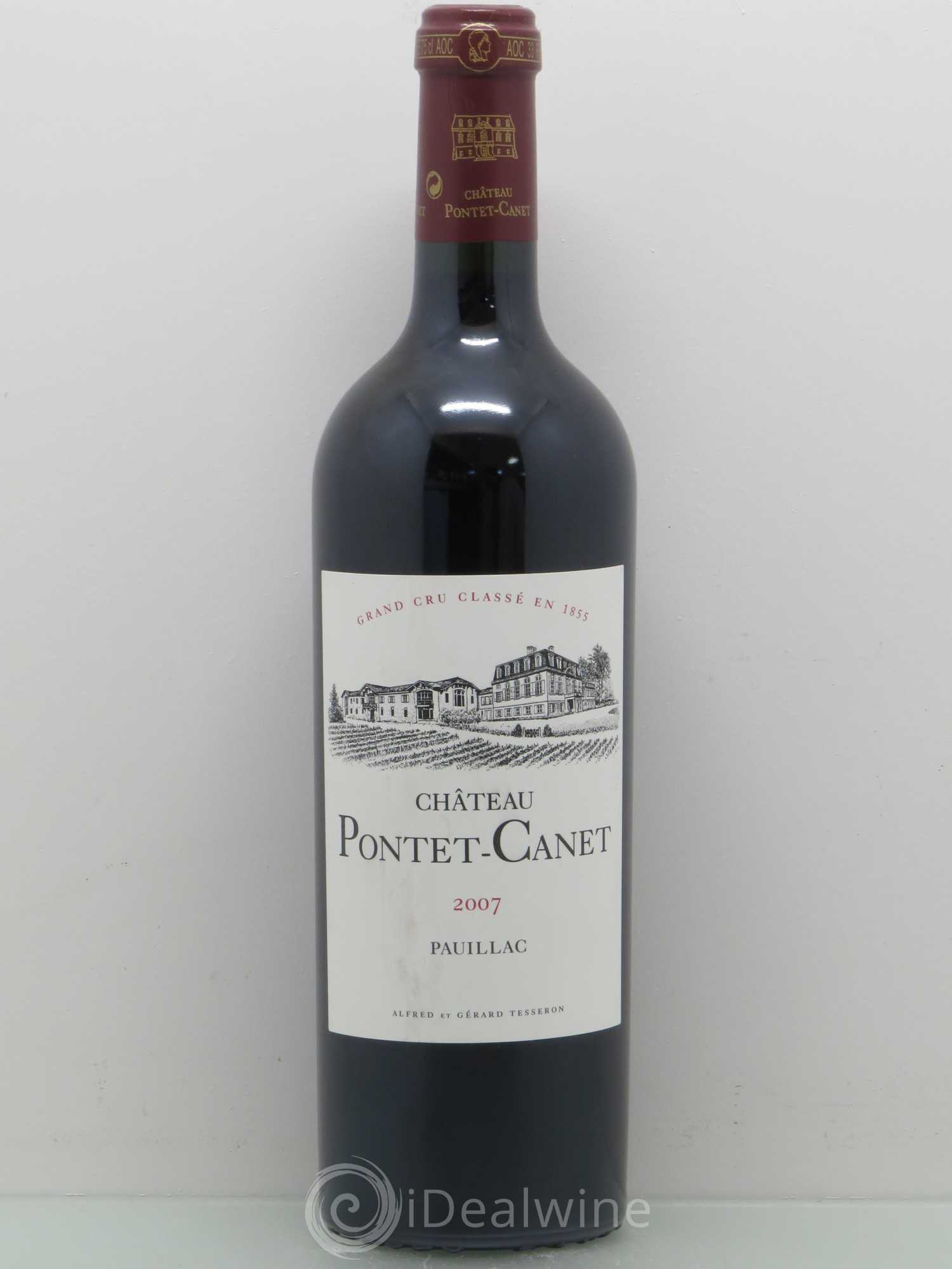 Château Pontet Canet 5ème Grand Cru Classé 2007 - Lot de 1 bouteille - 0