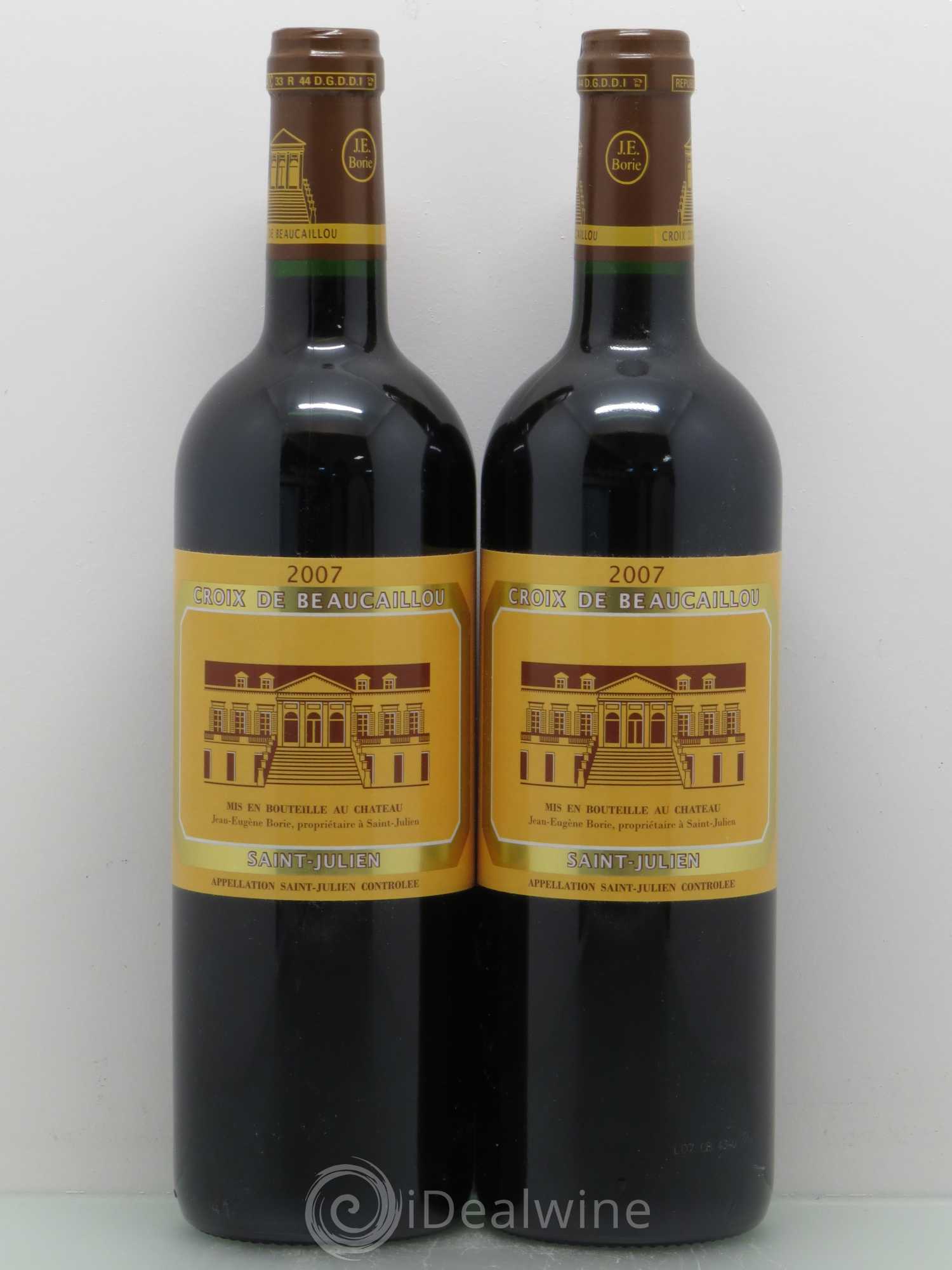 La Croix de Beaucaillou Second Vin 2007 - Lot de 2 bouteilles - 0