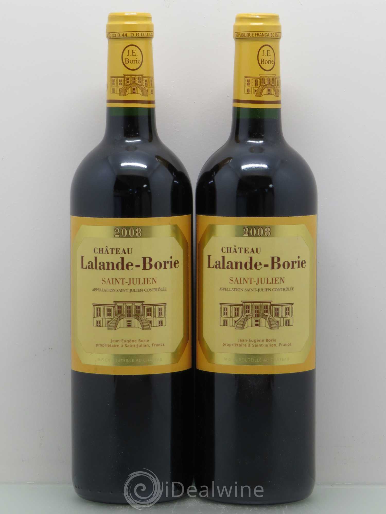 Château Lalande Borie 2008 - Lot de 2 bouteilles - 0
