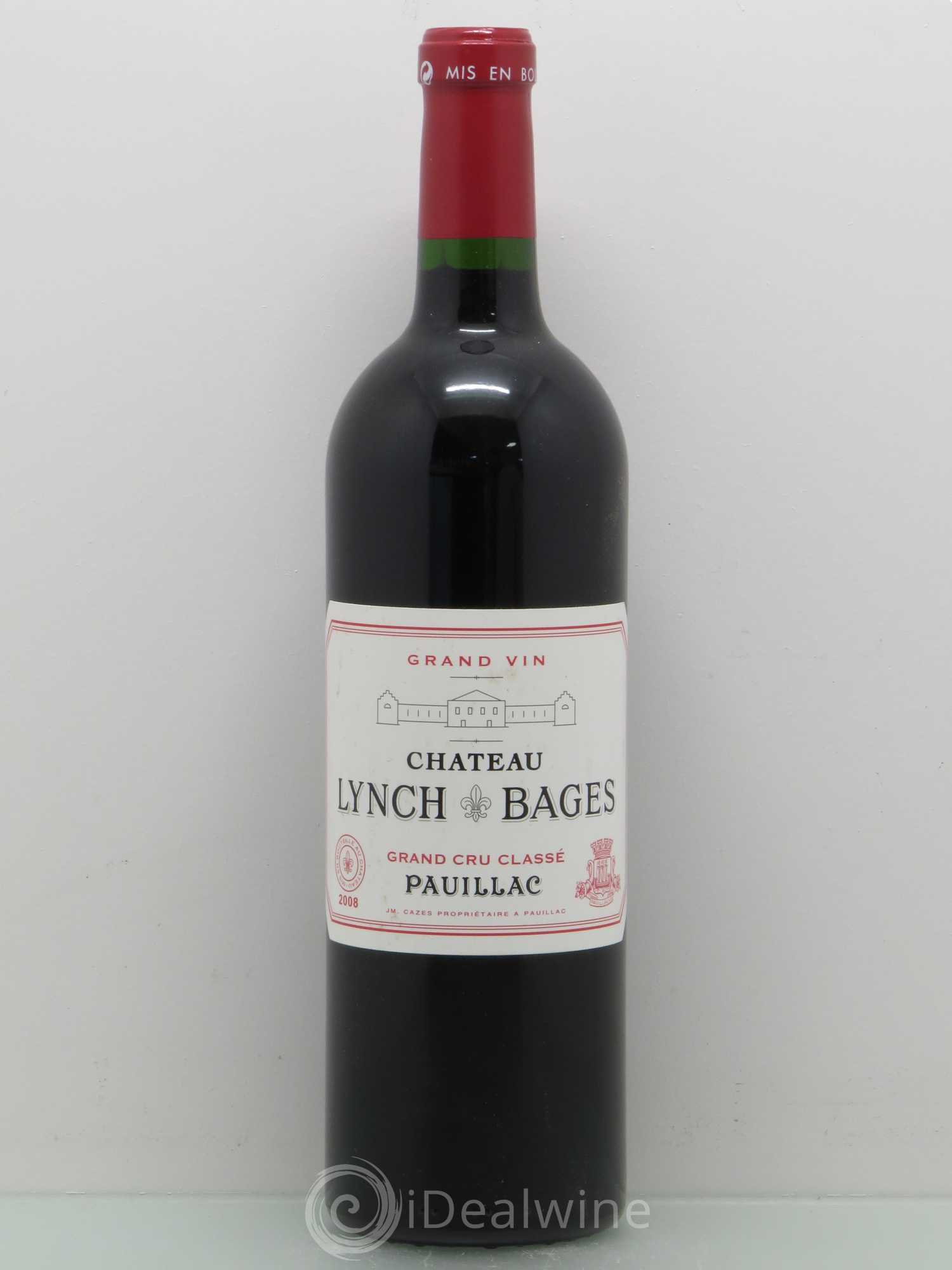 Château Lynch Bages 5ème Grand Cru Classé 2008 - Lot de 1 bouteille - 0