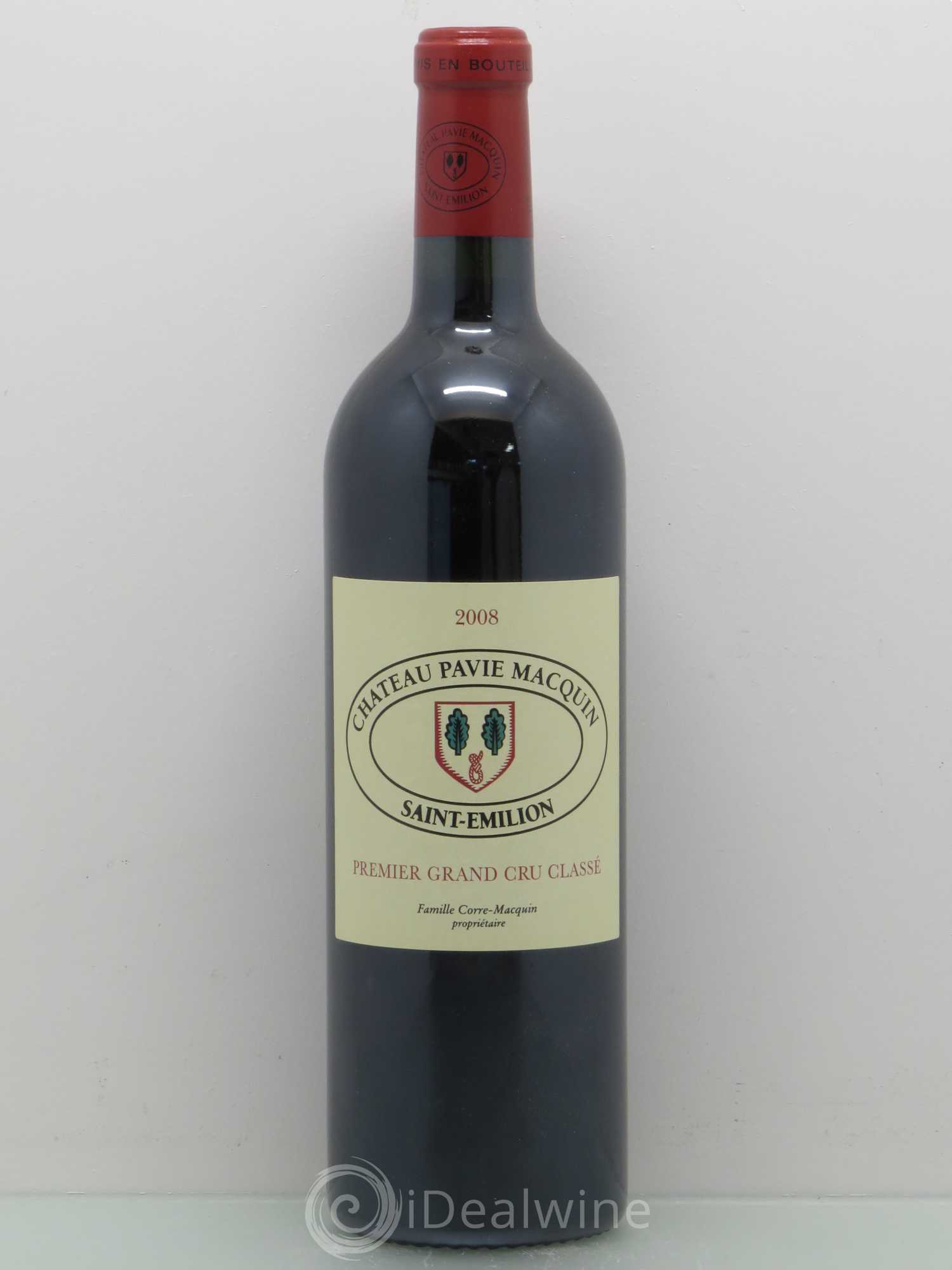 Château Pavie Macquin 1er Grand Cru Classé B 2008 - Lot de 1 bouteille - 0