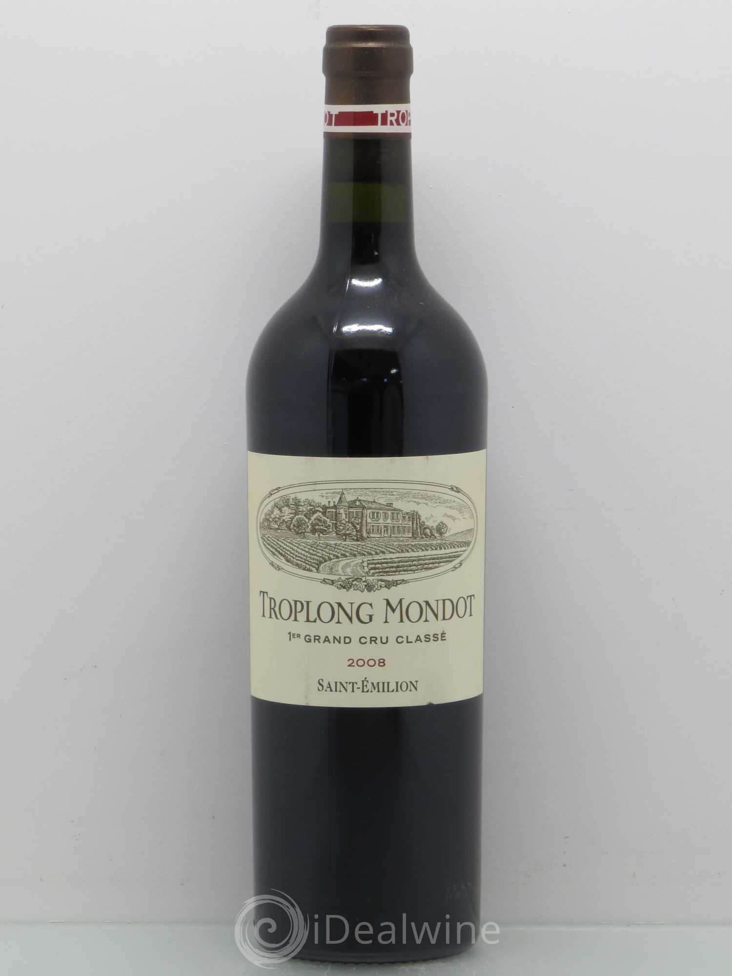 Château Troplong Mondot 1er Grand Cru Classé B 2008 - Lot de 1 bouteille - 0