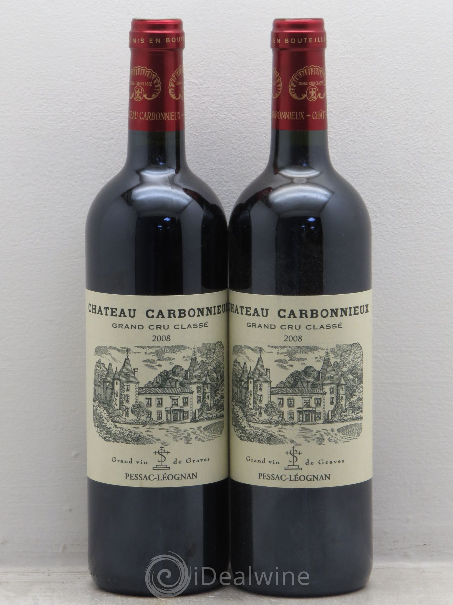 Château Carbonnieux Cru Classé de Graves 2008 - Lot de 2 bouteilles - 0