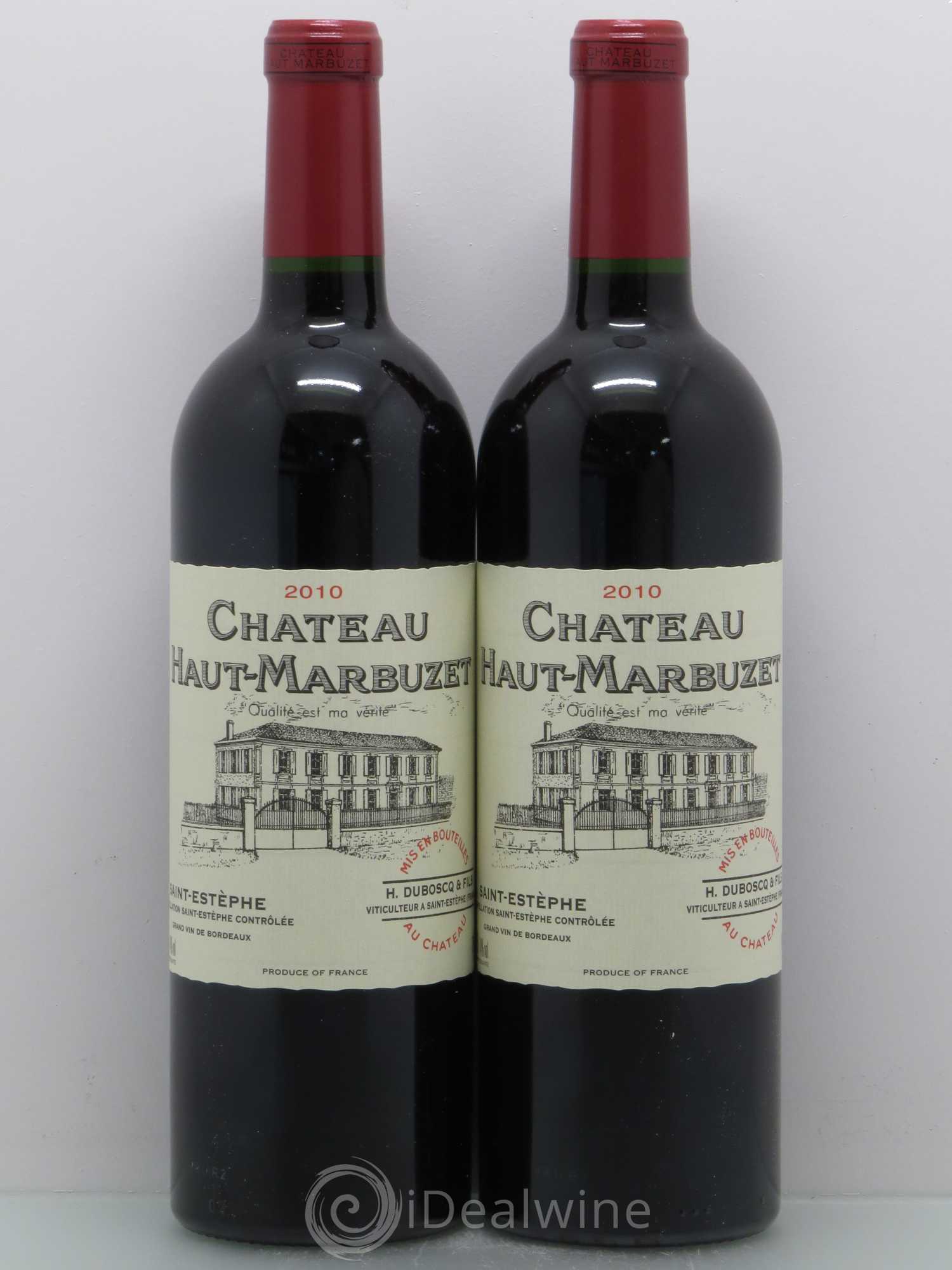 Château Haut Marbuzet 2010 - Lot de 2 bouteilles - 0
