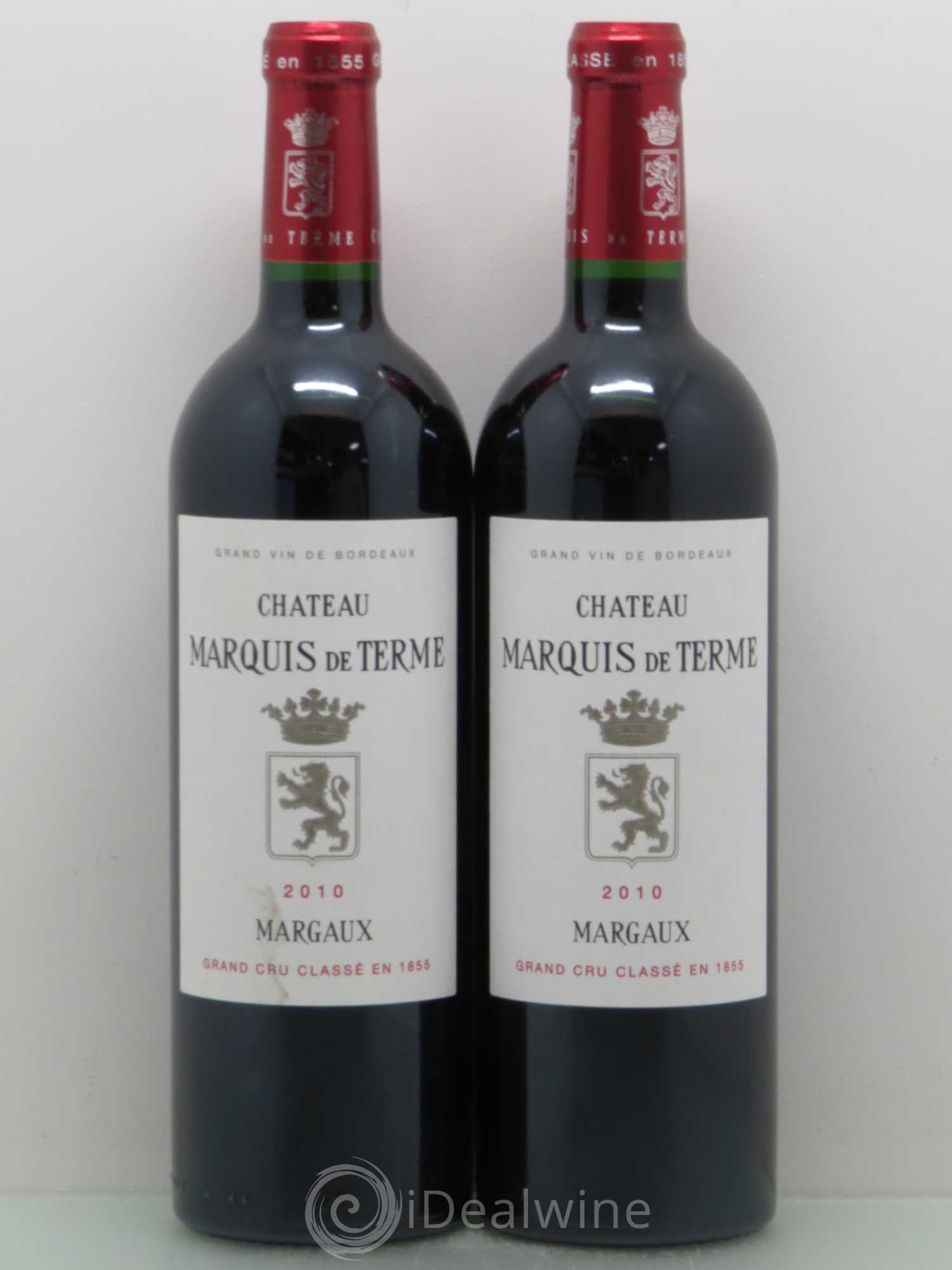 Château Marquis de Terme 4ème Grand Cru Classé 2010 - Lot de 2 bouteilles - 0