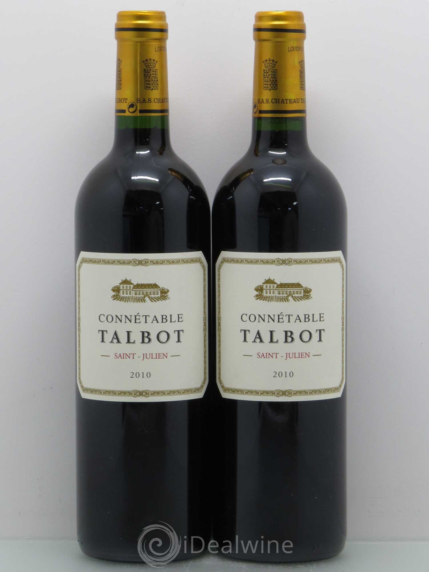 Connétable de Talbot Second Vin 2010 - Lot de 2 bouteilles - 0