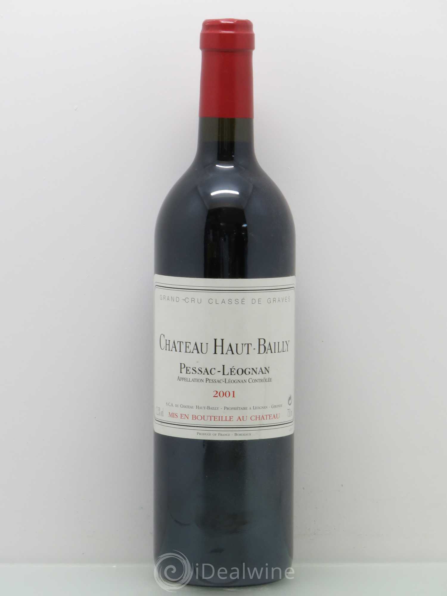 Château Haut-Bailly Cru Classé de Graves 2001 - Lot de 1 bouteille - 0