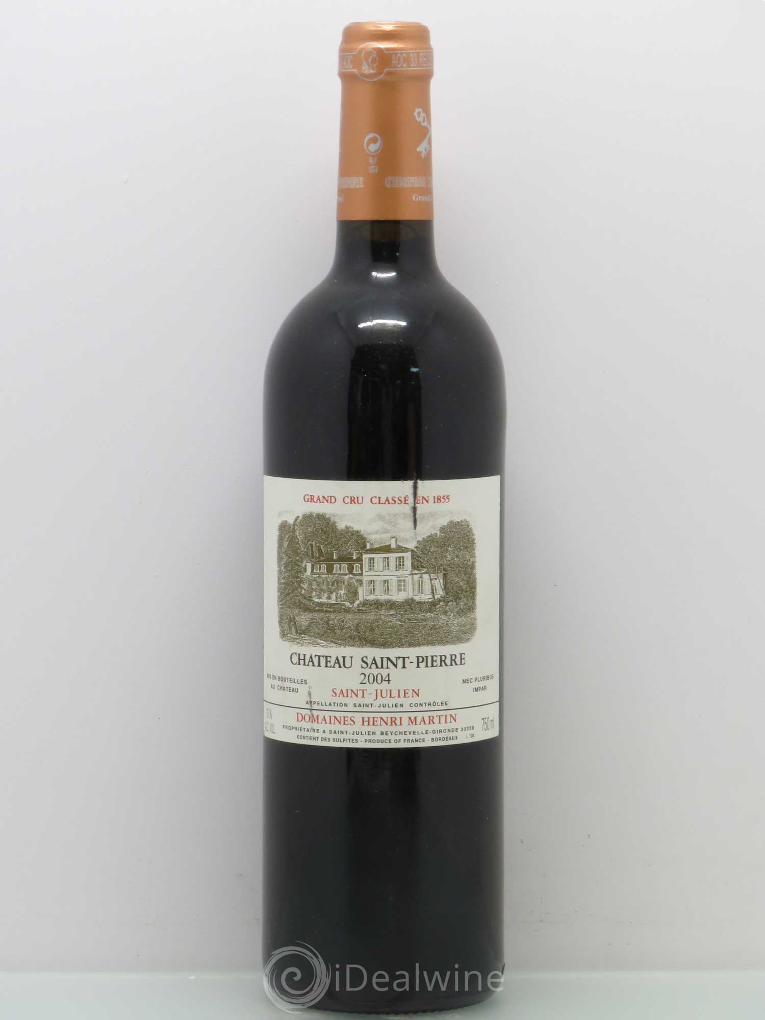 Château Saint-Pierre 4ème Grand Cru Classé 2004 - Lot de 1 bouteille - 0