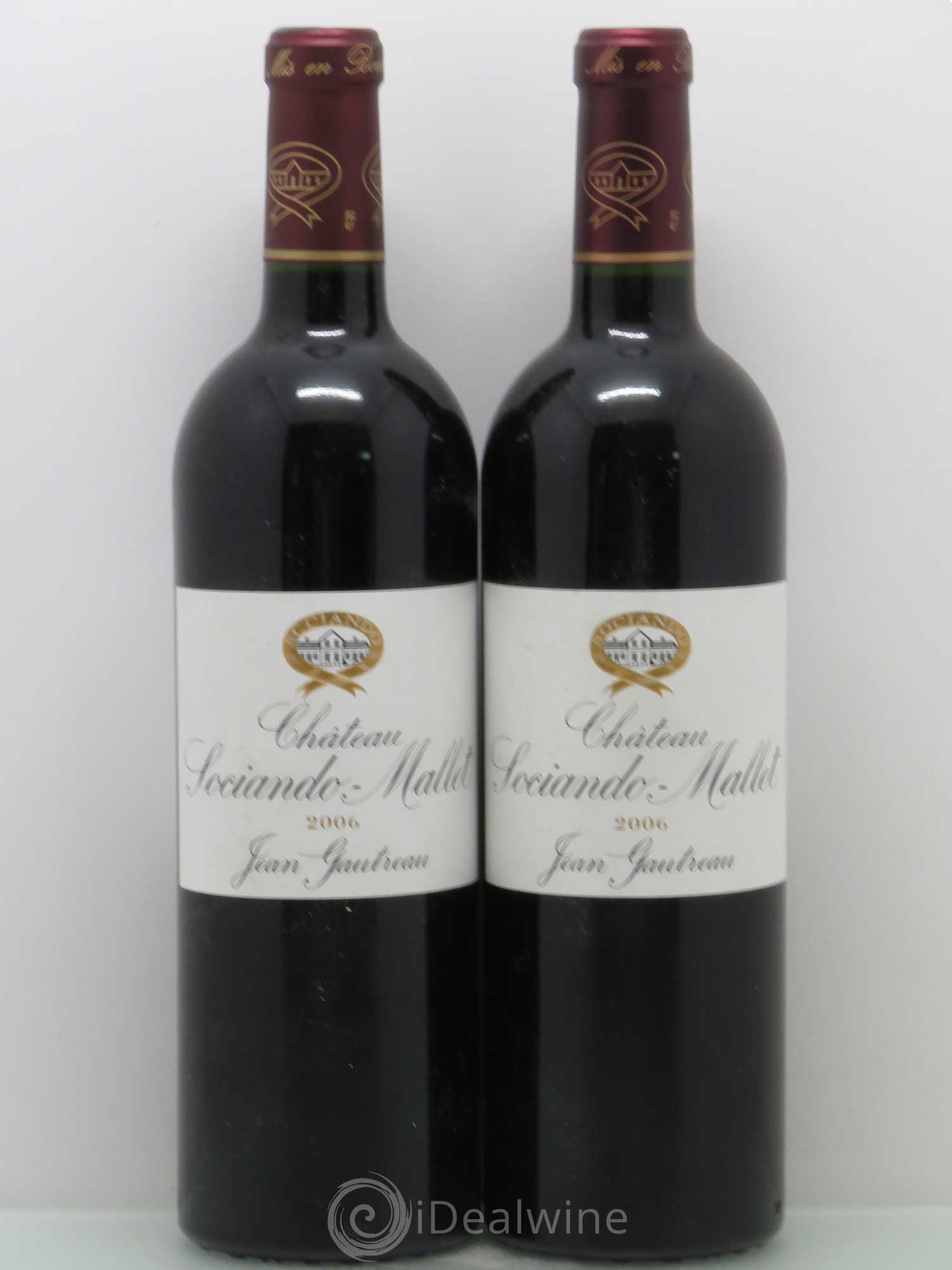 Château Sociando Mallet 2006 - Lot de 2 bouteilles - 0