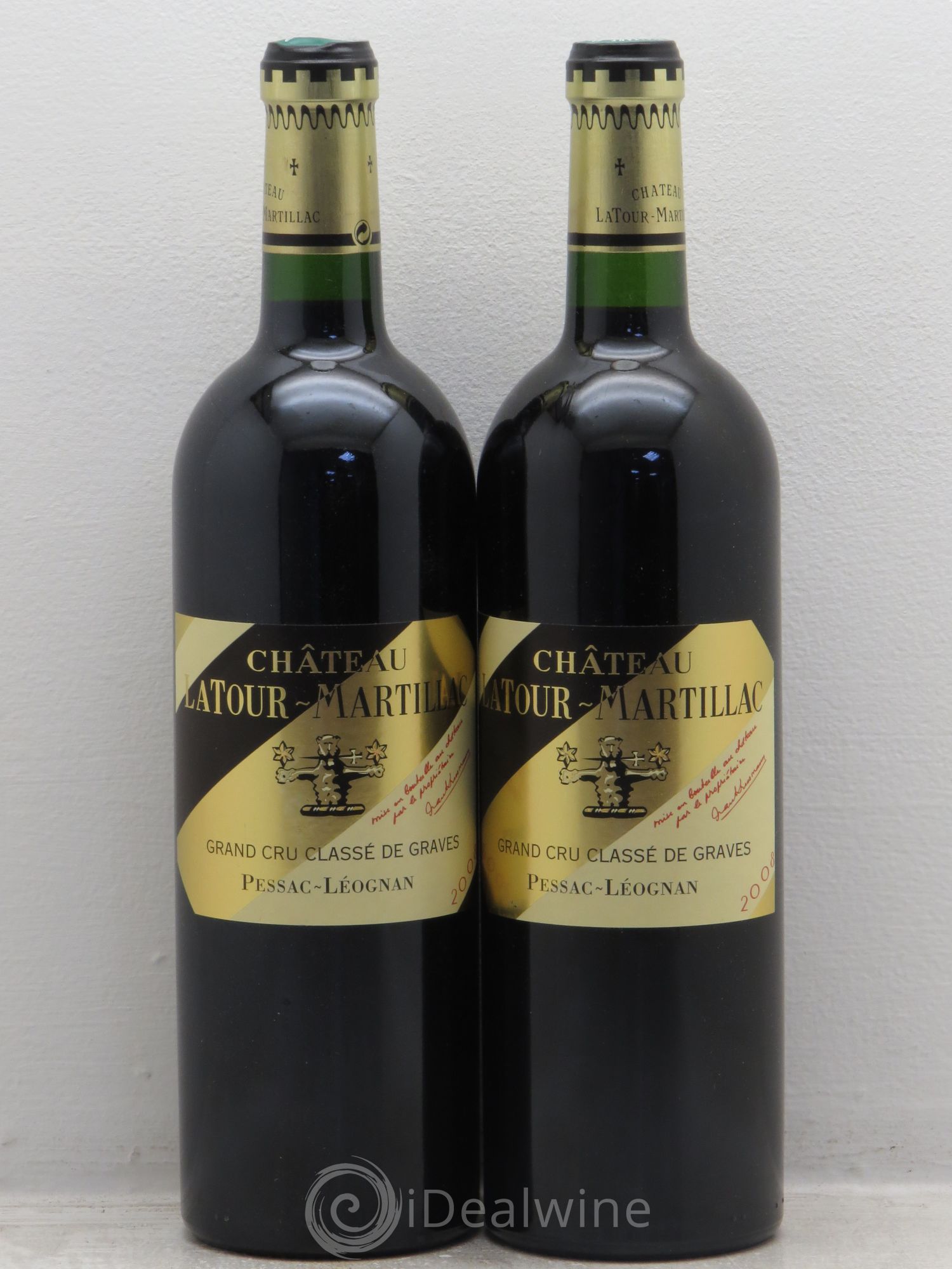 Château Latour-Martillac Cru Classé de Graves (sans prix de réserve) 2008 - Lot de 2 bouteilles - 0
