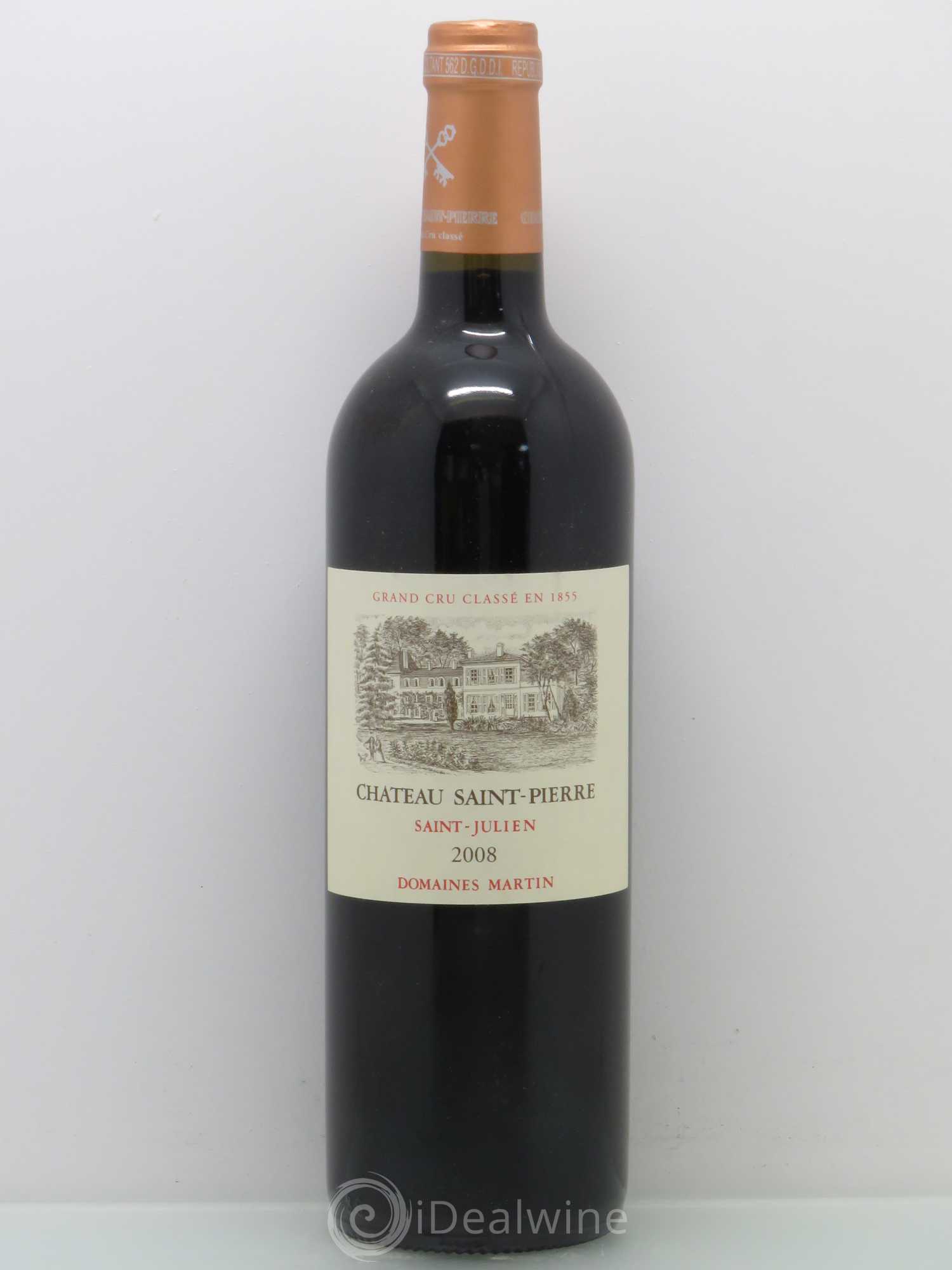 Château Saint-Pierre 4ème Grand Cru Classé 2008 - Lot de 1 bouteille - 0