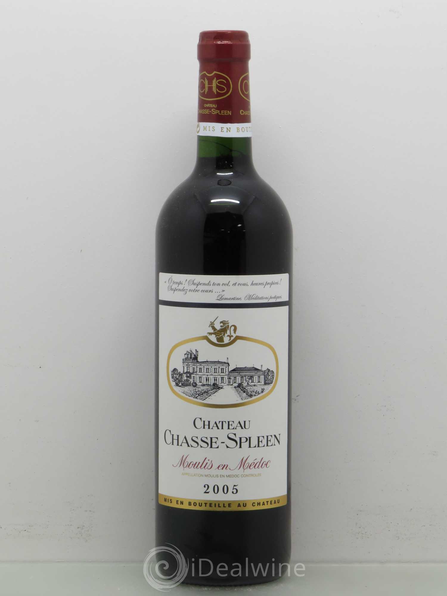 Château Chasse Spleen 2005 - Lot de 1 bouteille - 0