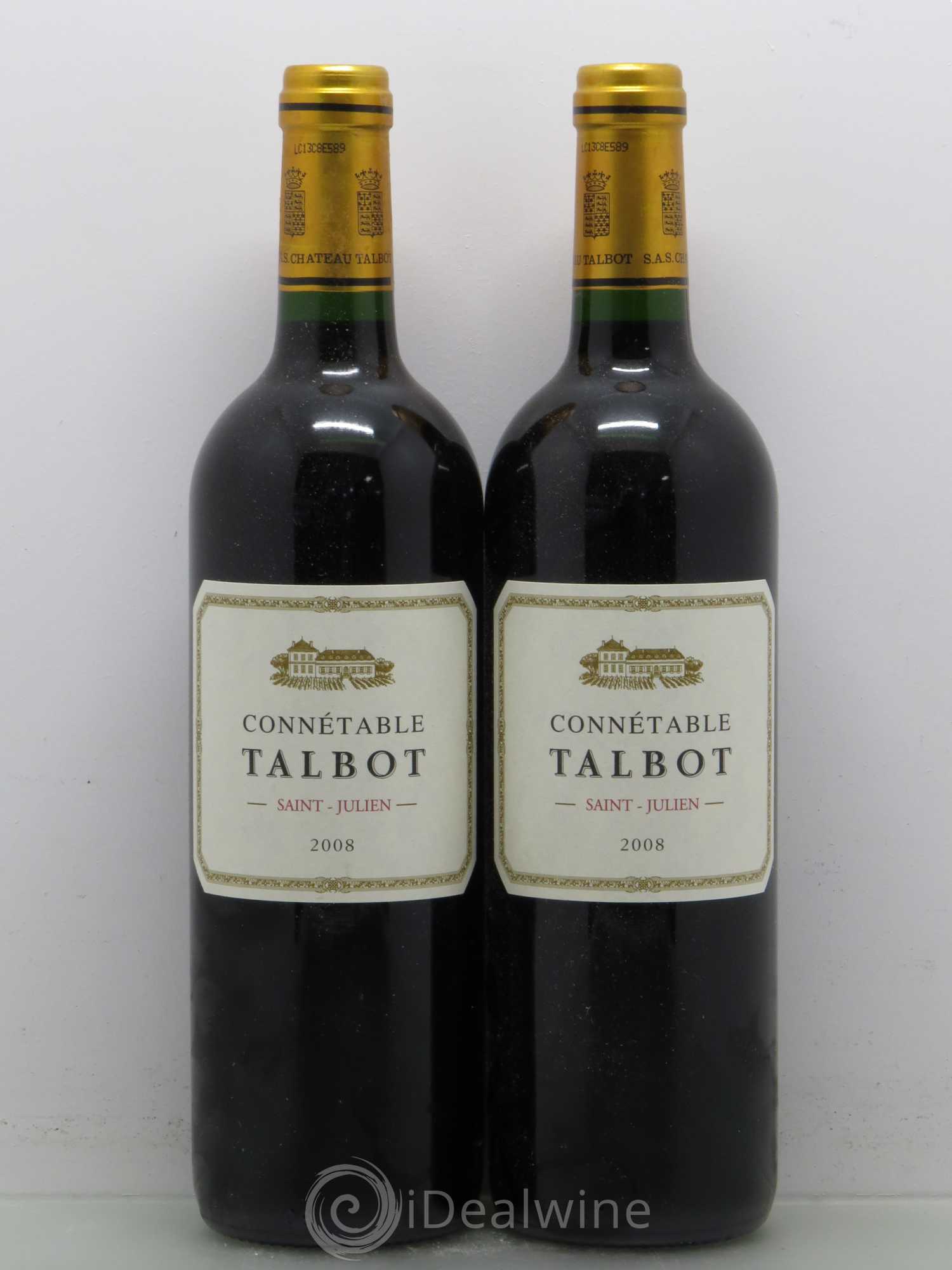 Connétable de Talbot Second Vin 2008 - Posten von 2 Flaschen - 0