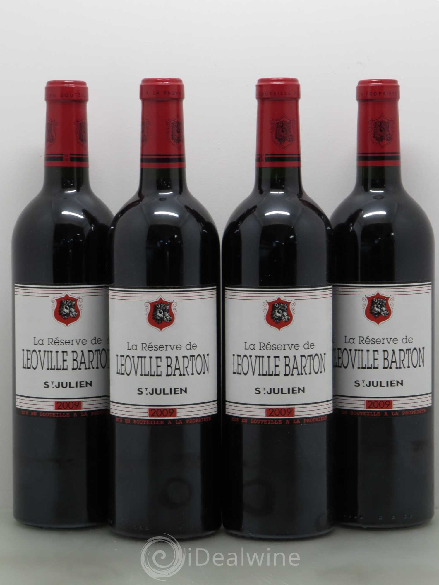 Bordeaux La Reserve de Leoville Barton 2009 - Posten von 4 Flaschen - 0