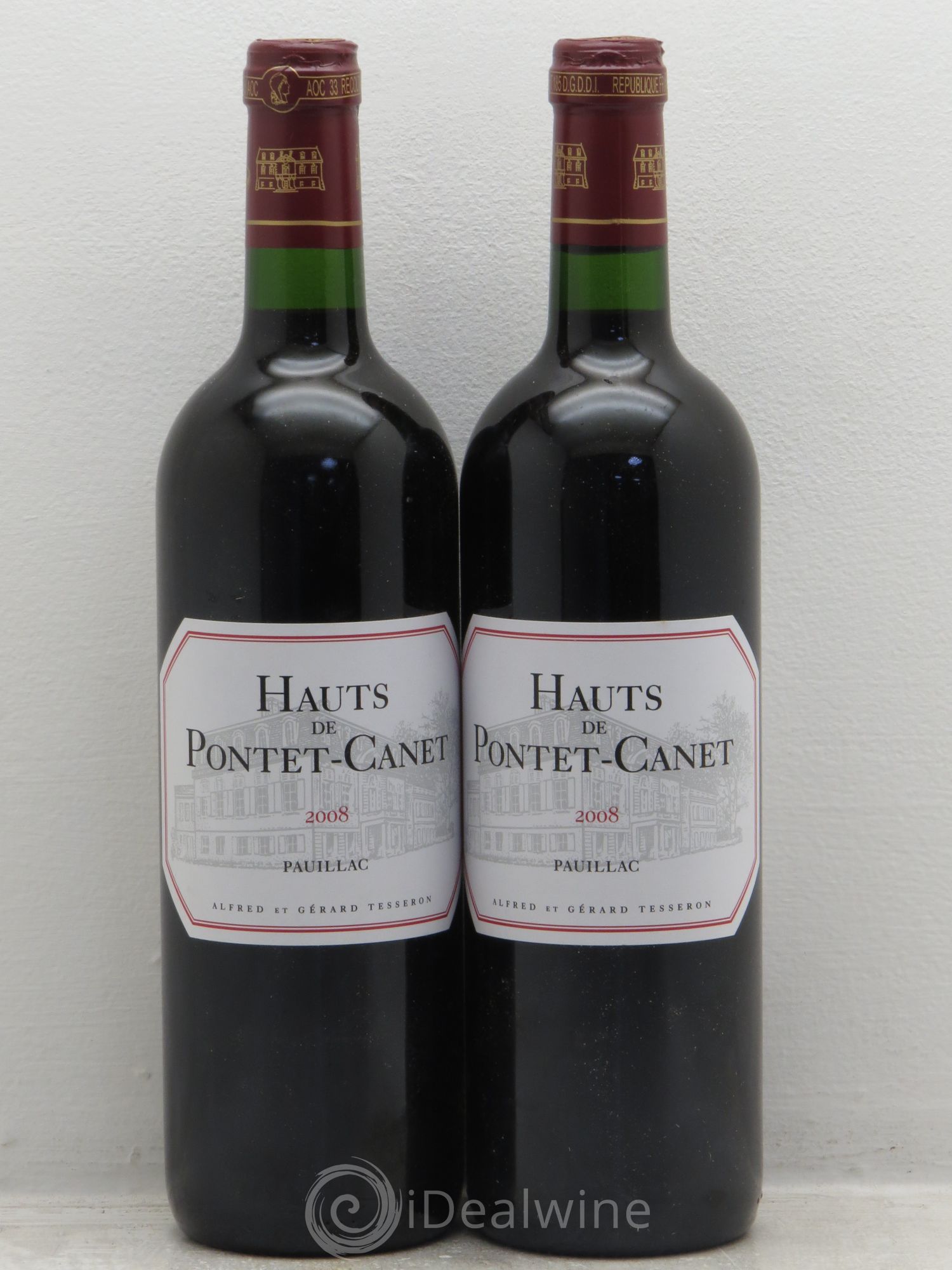 Les Hauts de Pontet-Canet Second Vin 2008 - Lot de 2 bouteilles - 0