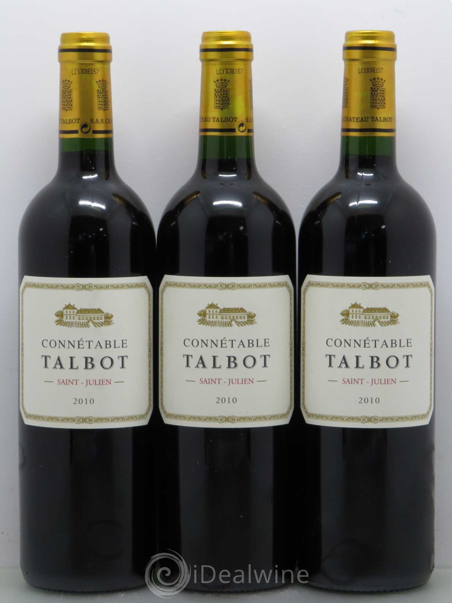 Connétable de Talbot Second Vin 2010 - Lot de 3 bouteilles - 0