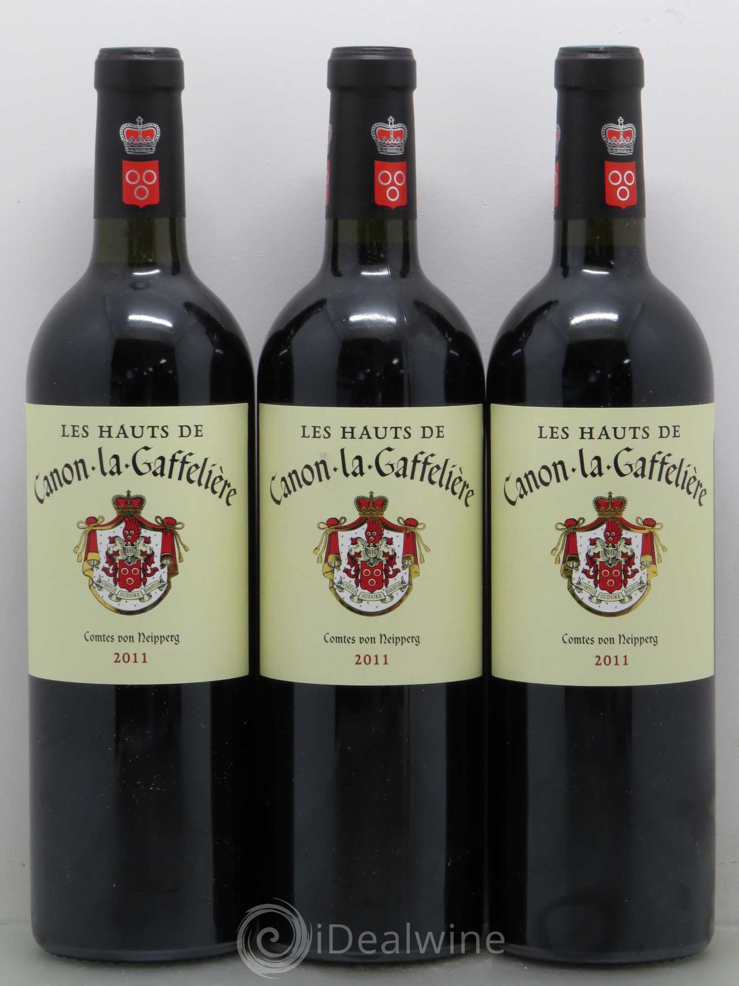 Bordeaux Les Hauts de Canon la Gaffeliere (sans prix de réserve) 2011 - Posten von 6 Flaschen - 1