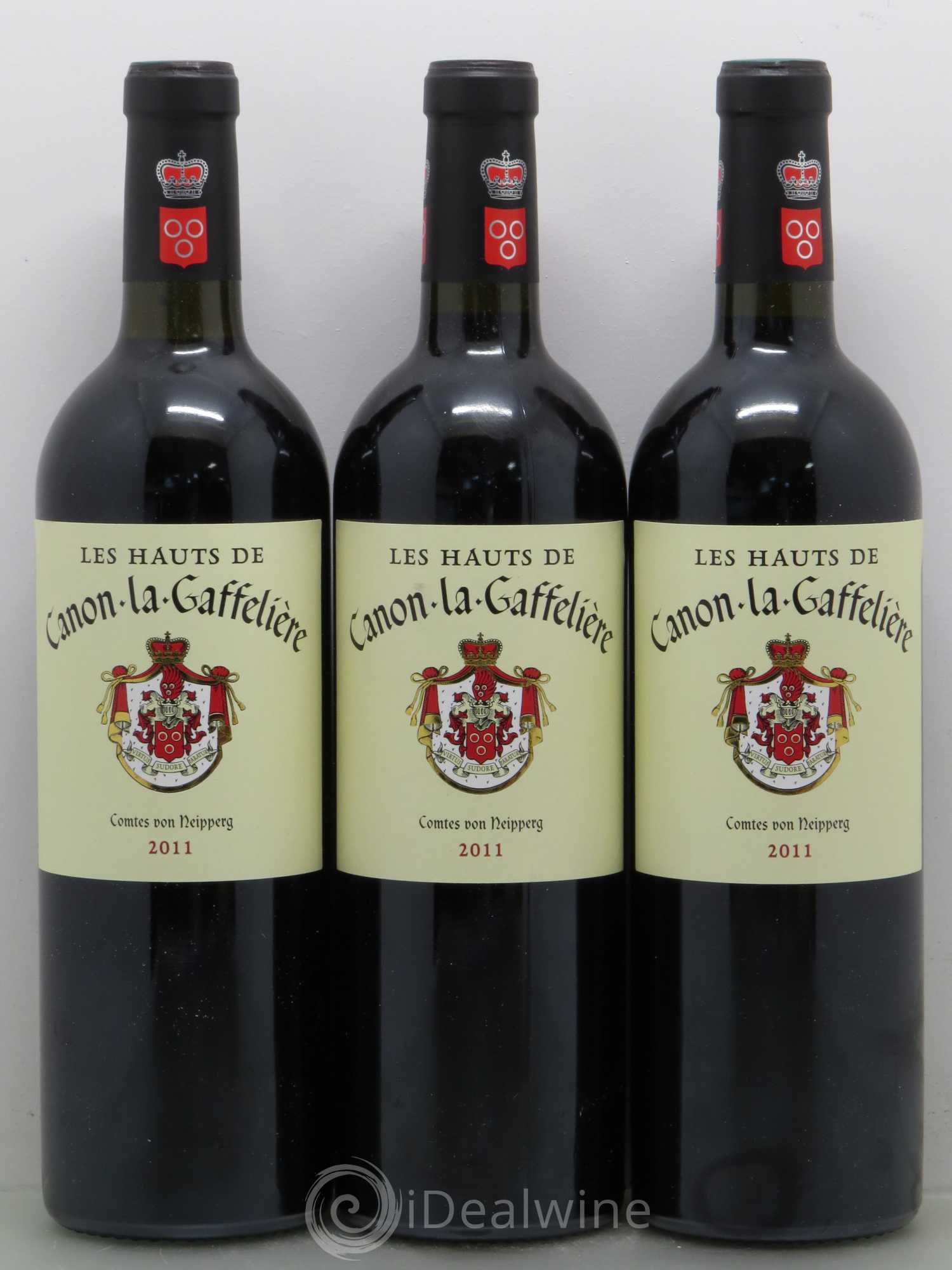 Bordeaux Les Hauts de Canon la Gaffeliere (sans prix de réserve) 2011 - Posten von 6 Flaschen - 2