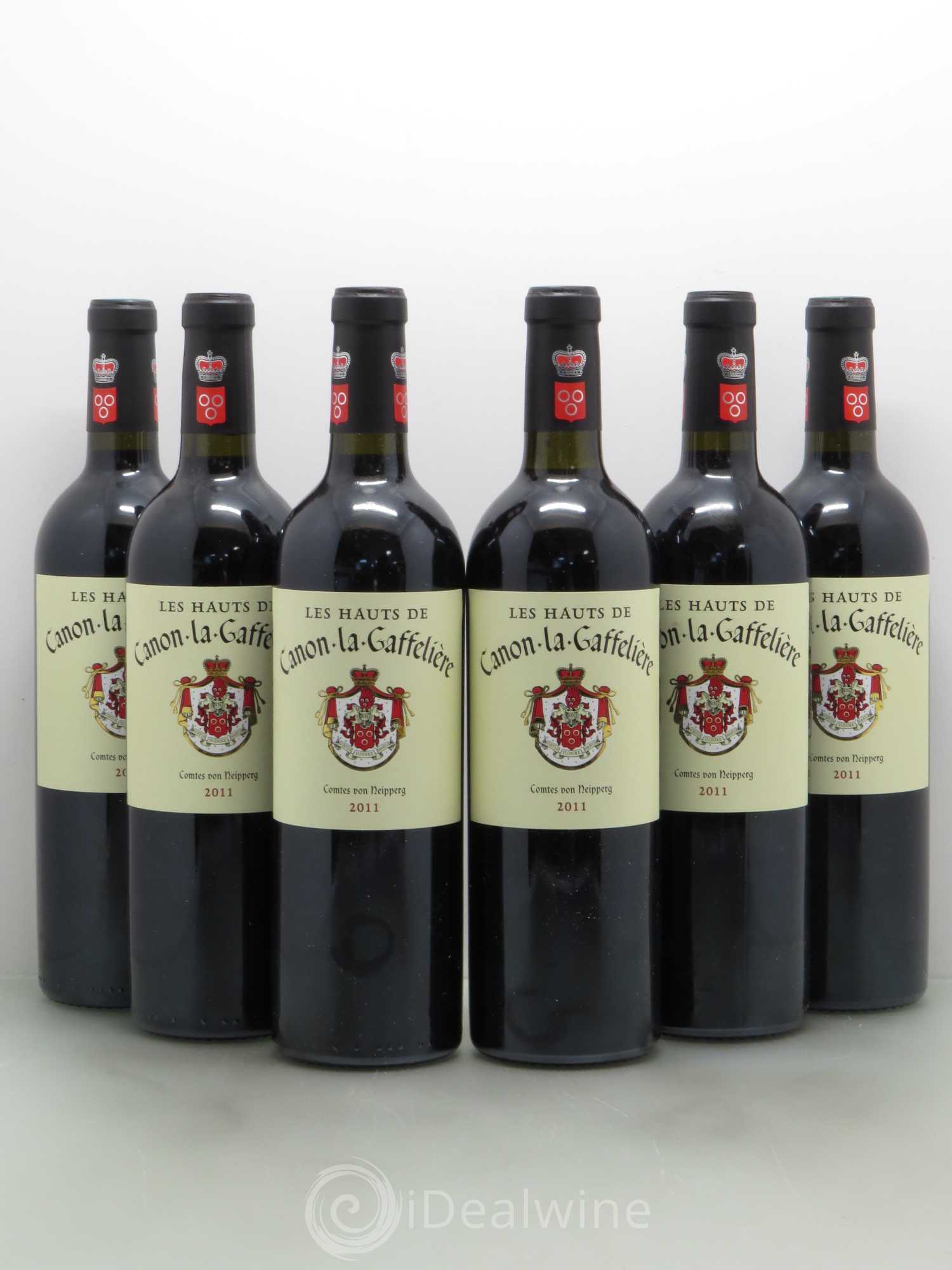 Bordeaux Les Hauts de Canon la Gaffeliere (sans prix de réserve) 2011 - Posten von 6 Flaschen - 0