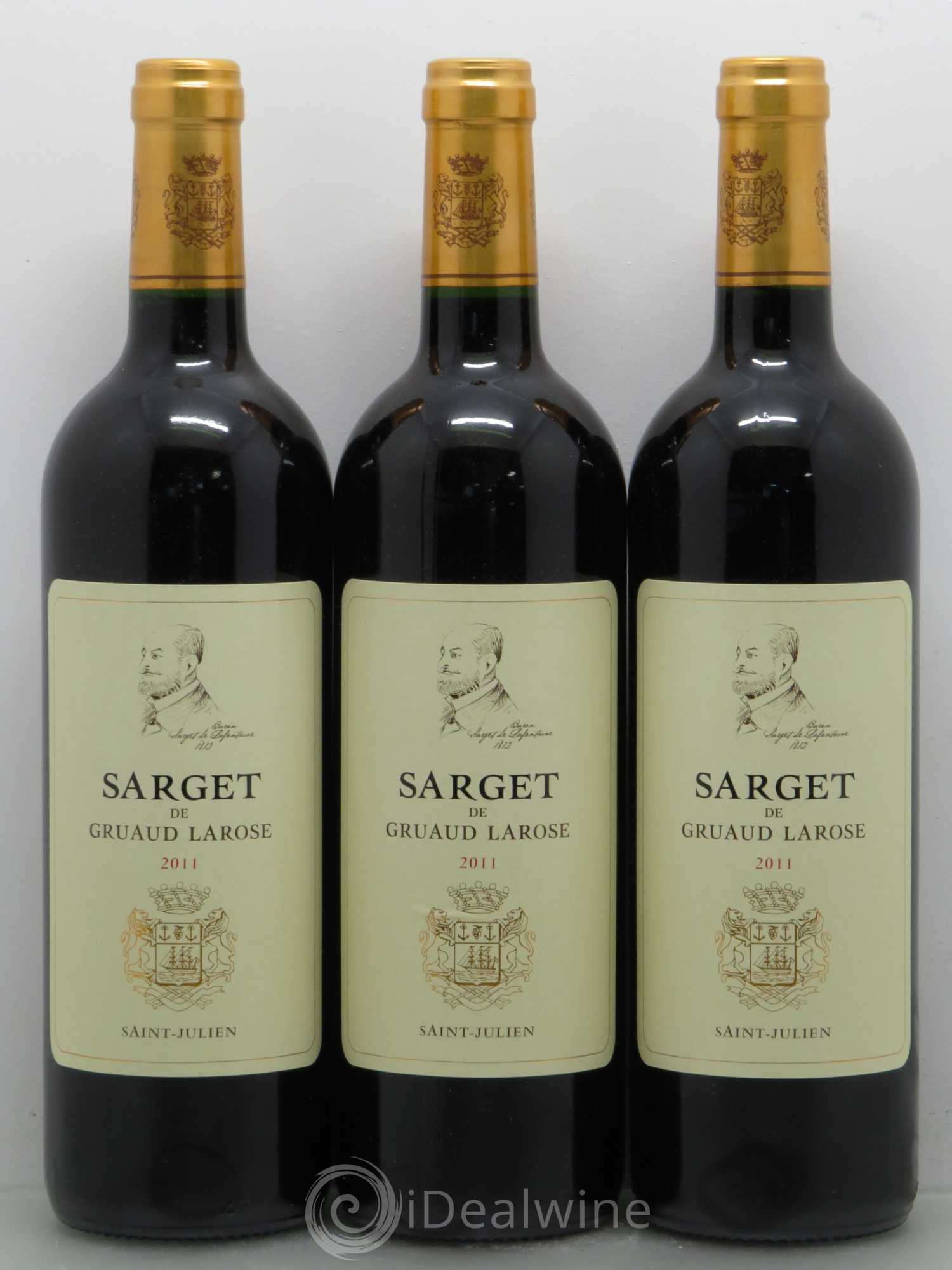 Sarget de Gruaud Larose Second Vin 2011 - Lot de 3 bouteilles - 0