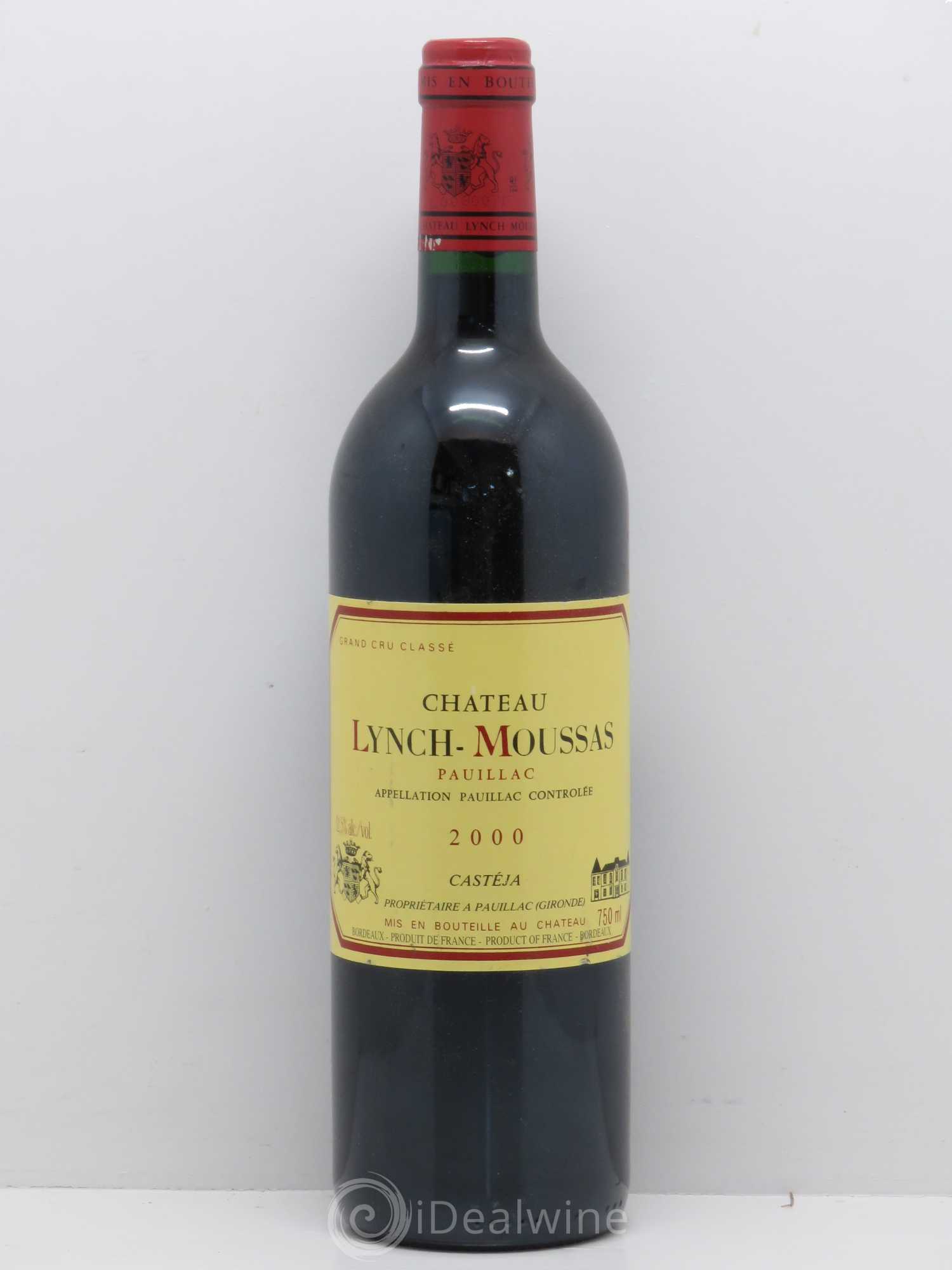 Château Lynch Moussas 5ème Grand Cru Classé 2000 - Lot de 1 bouteille - 0