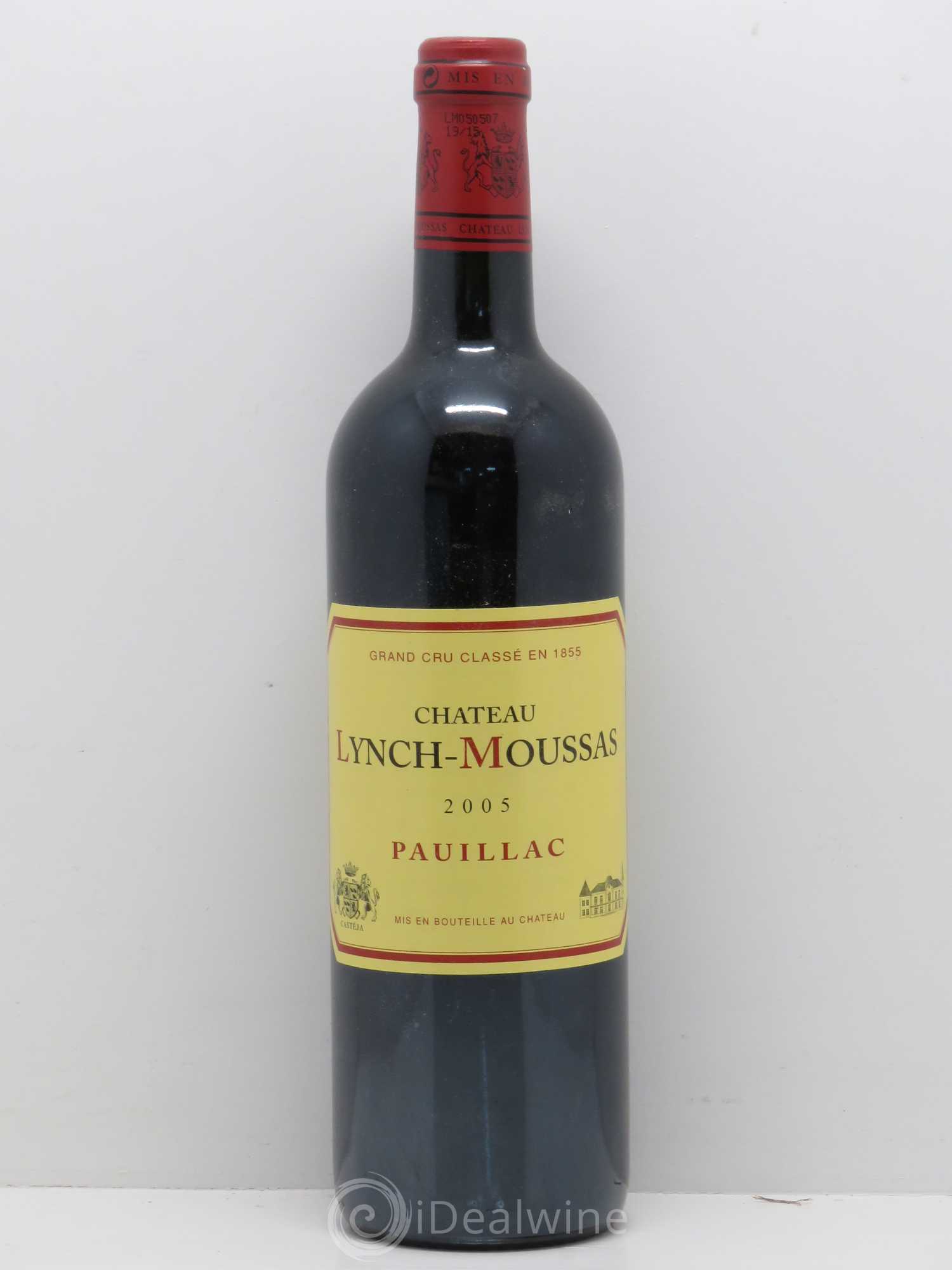 Château Lynch Moussas 5ème Grand Cru Classé 2005 - Lot de 1 bouteille - 0