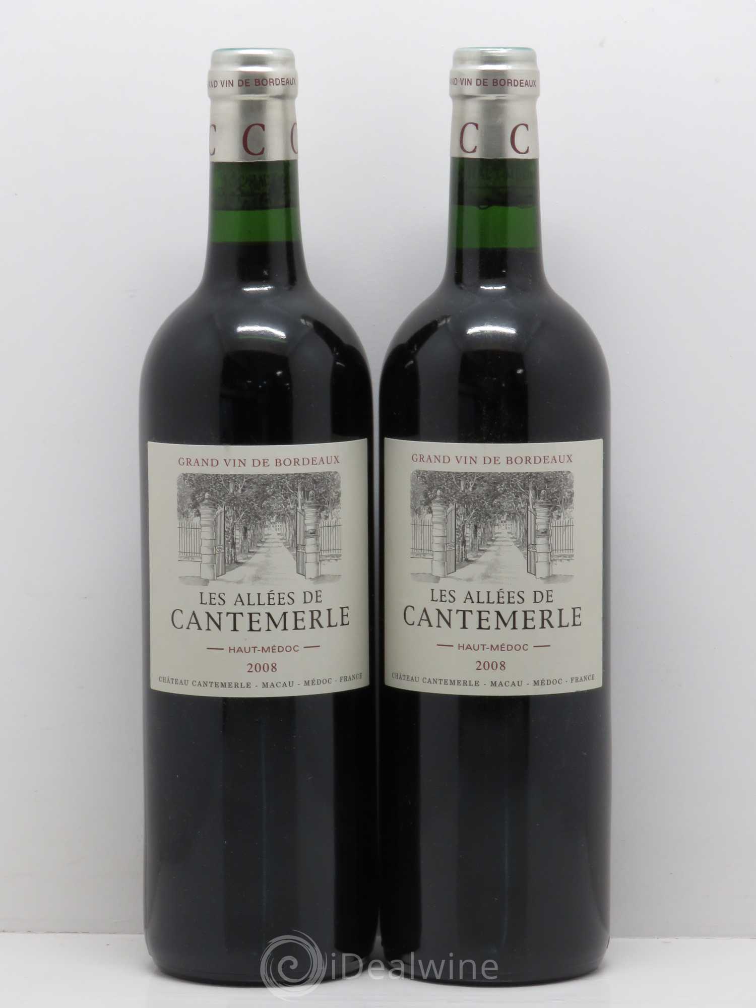 Allées de Cantemerle Second Vin 2008 - Lot de 2 bouteilles - 0