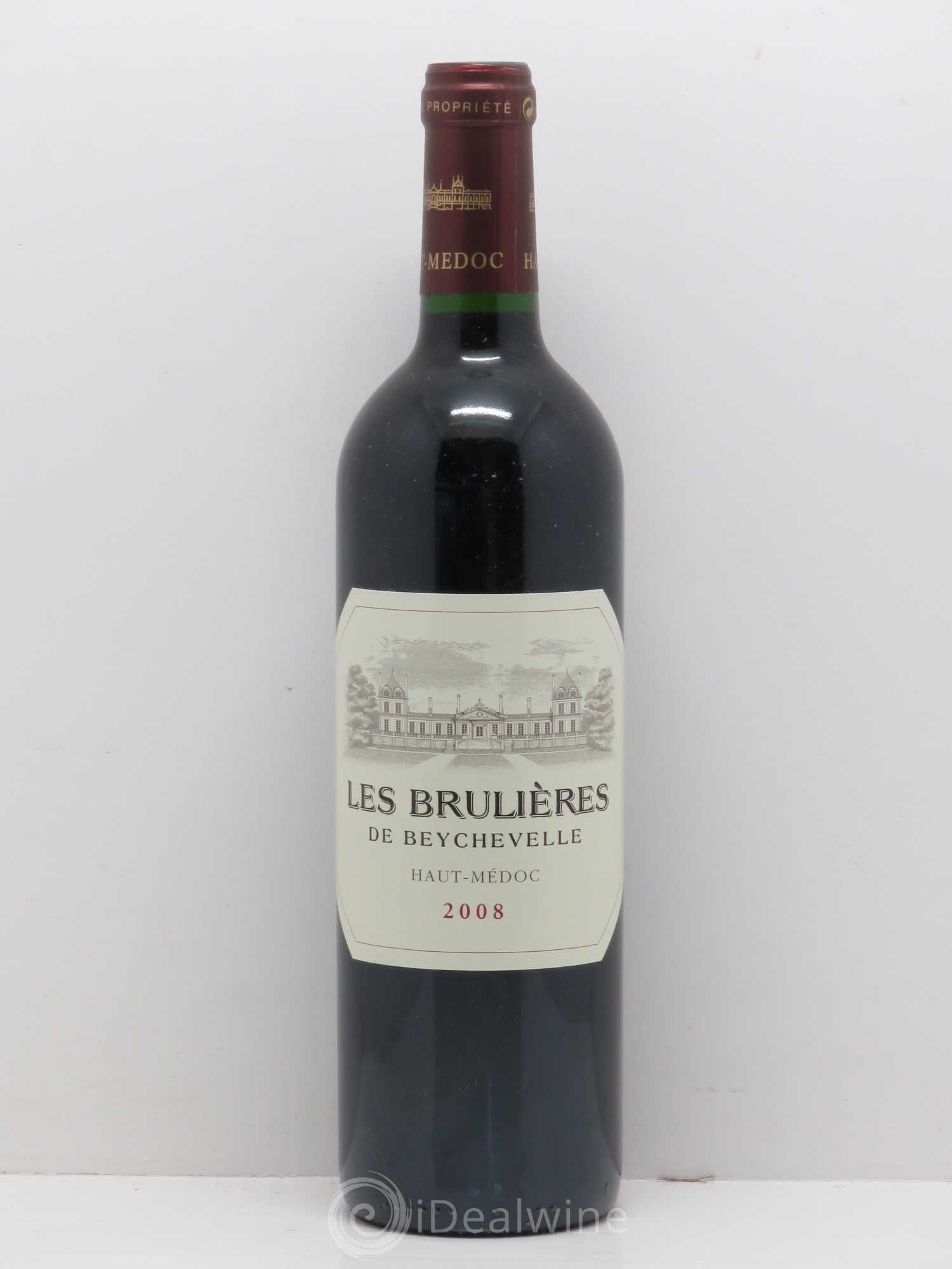 Haut Médoc Les Brulières De Beychevelle (sans prix de réserve) 2008 - Posten von 1 Flasche - 0