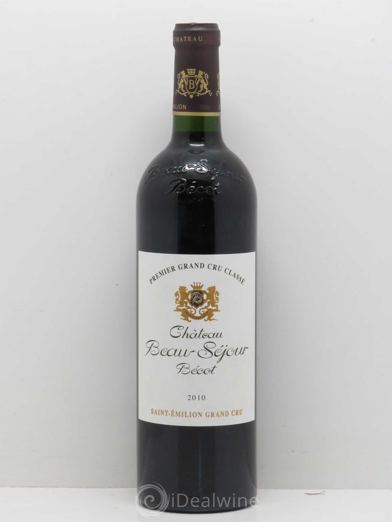 Château Beau-Séjour Bécot 1er Grand Cru Classé B 2010 - Posten von 1 Flasche - 0