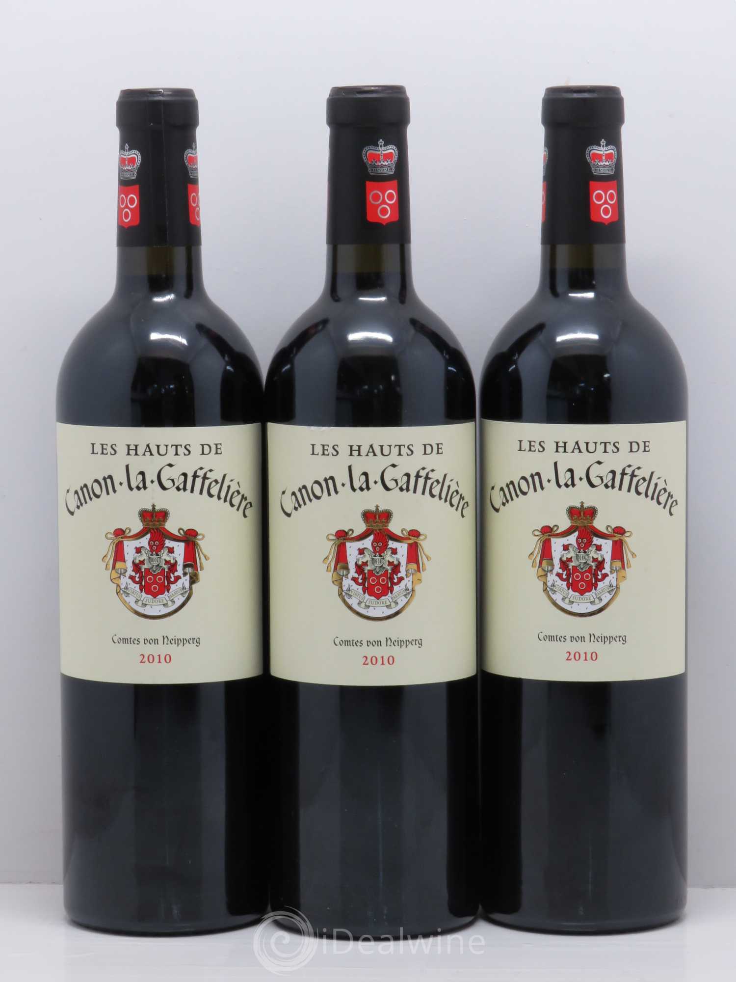 Bordeaux Les Hauts de Canon La Gaffelière Saint Emilion 2010 - Posten von 3 Flaschen - 0