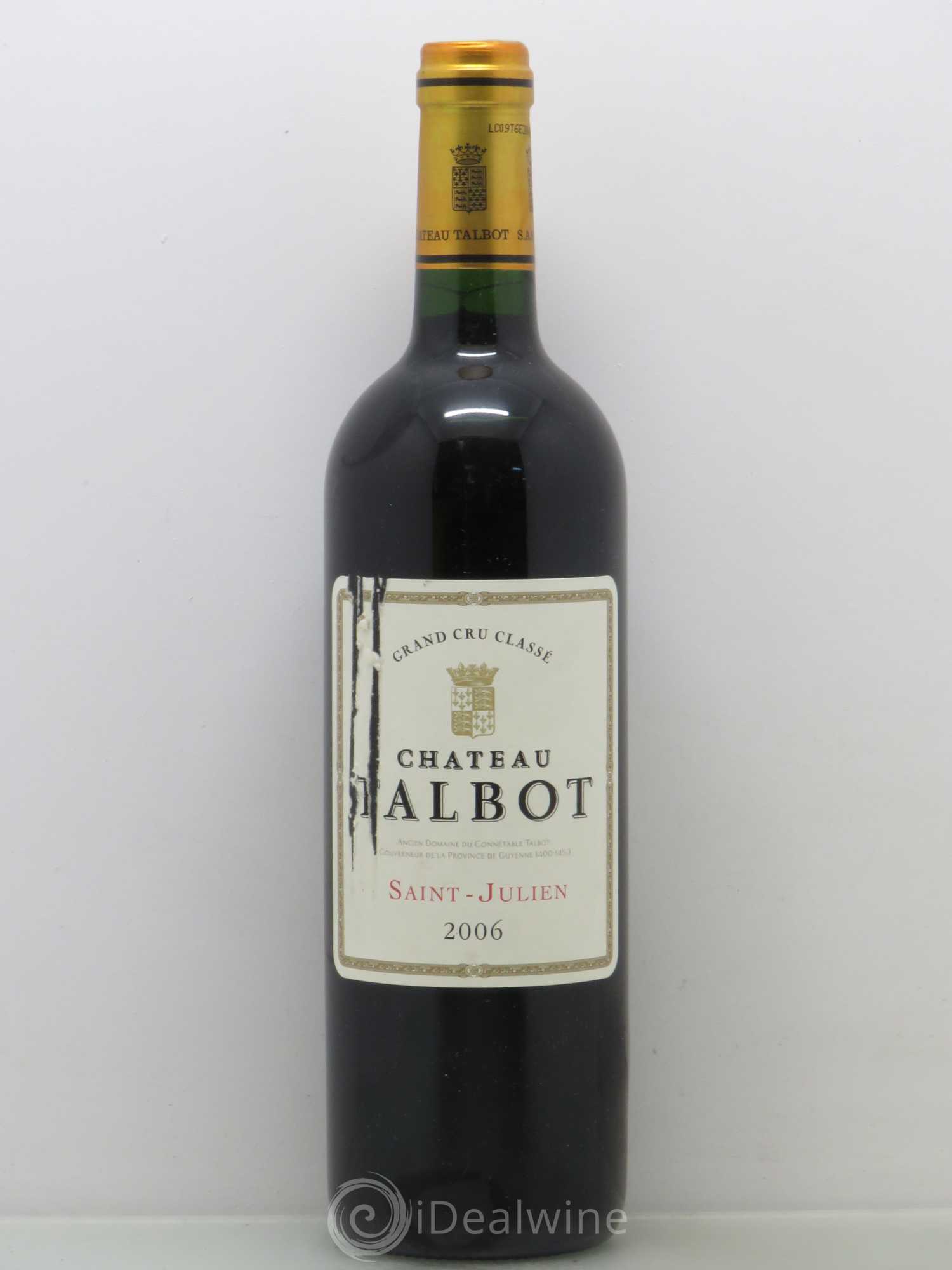 Château Talbot 4ème Grand Cru Classé 2006 - Lot de 1 bouteille - 0