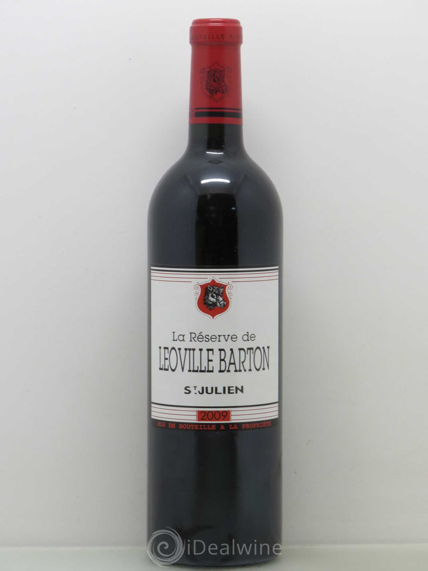 Saint-Julien La reserve de Leoville Barton 2009 - Posten von 1 Flasche - 0