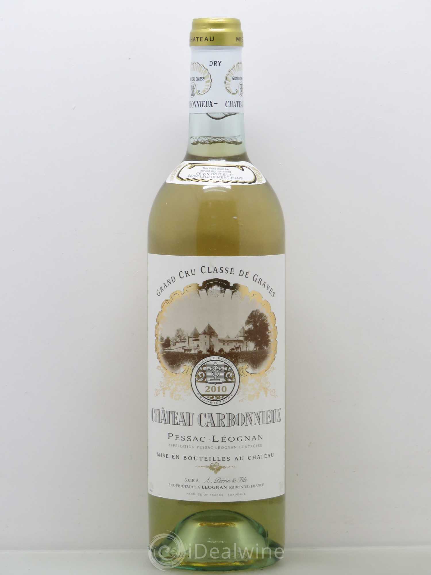 Château Carbonnieux Cru Classé de Graves 2010 - Lot de 1 bouteille - 0