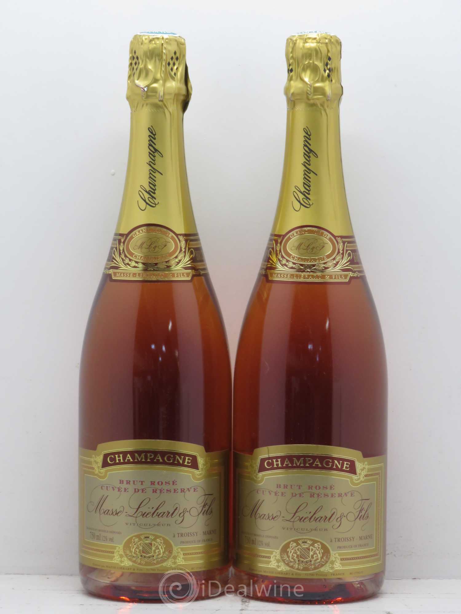 Champagne - Masse Liebart et Fils Cuvée de réserve (sans prix de réserve) - Lot de 2 bouteilles - 0