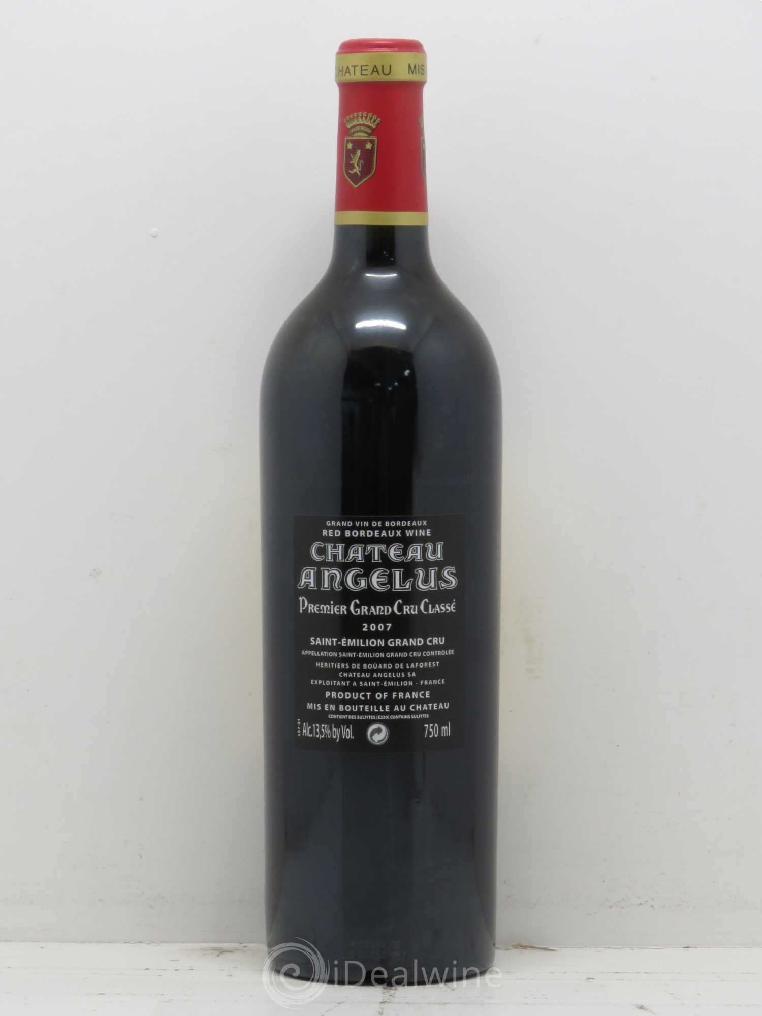 Château Angélus 1er Grand Cru Classé A 2007 - Lot de 1 bouteille - 1
