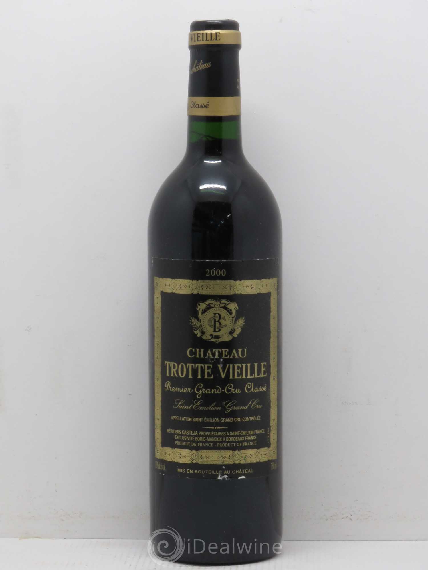 Château Trotte Vieille 1er Grand Cru Classé B 2000 - Lot de 1 bouteille - 0