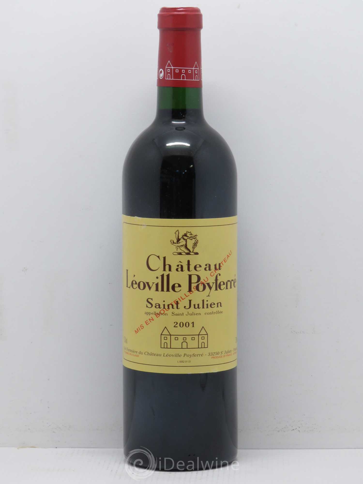 Château Léoville Poyferré 2ème Grand Cru Classé 2001 - Lot de 1 bouteille - 0